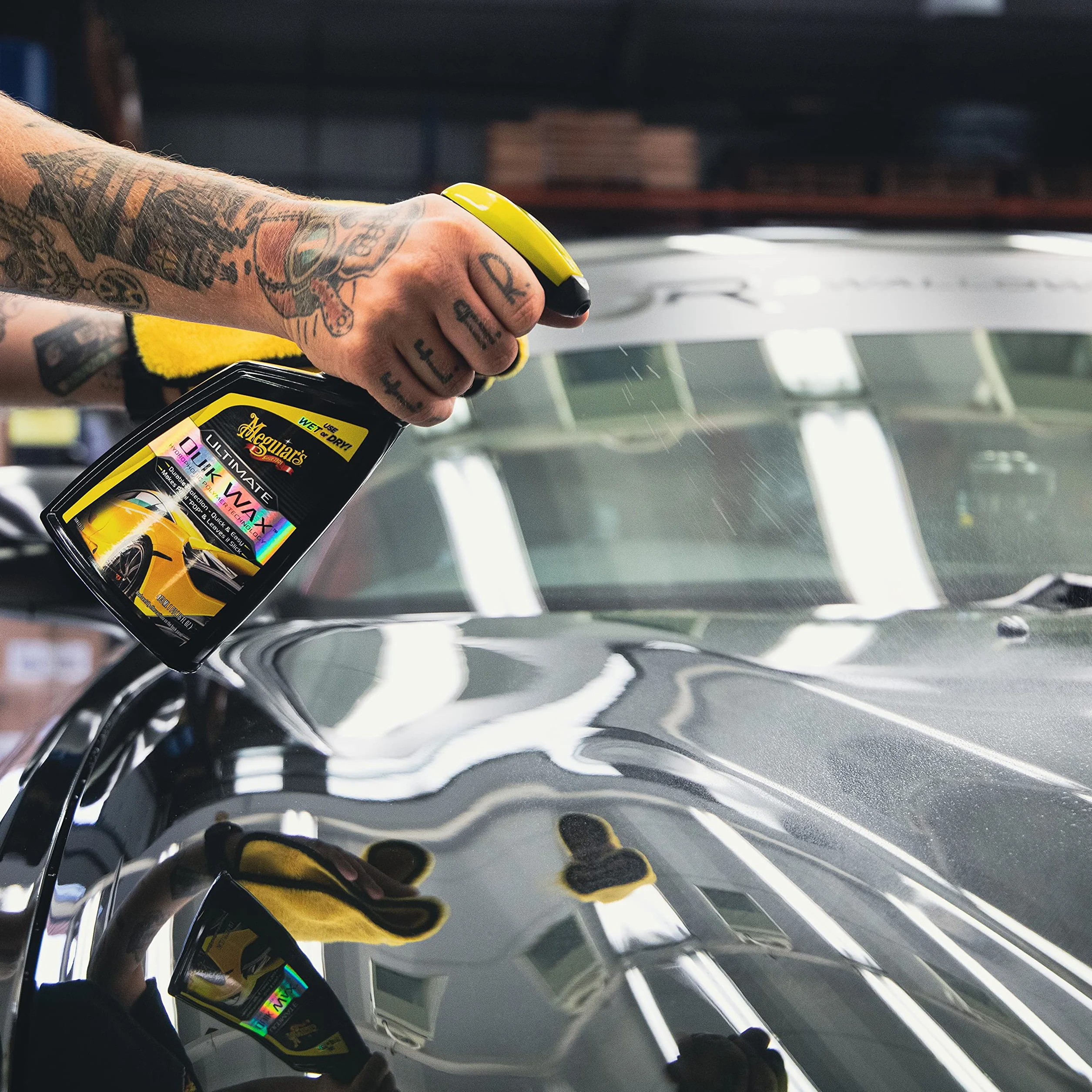 Meguiar's G200916EU Ultimate Quik wosk w sprayu 473 ml, do wykończenia na wysoki połysk