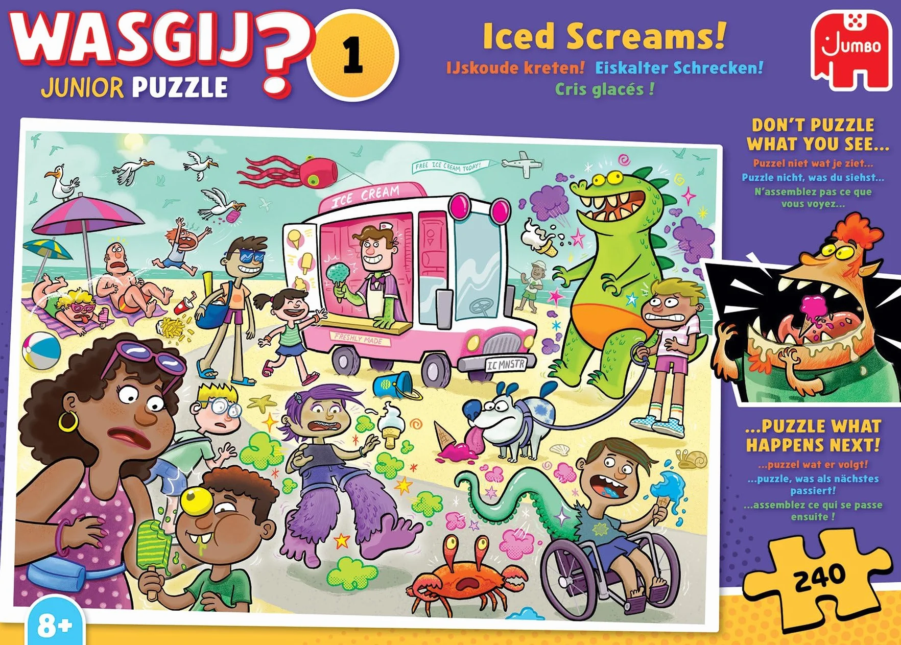 Wasgij Junior 1 - Eiskalter Schrecken! (Puzzle 240 Teile)