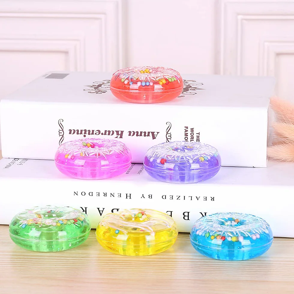 Donut Slime Kit, 6 sztuk, zestaw do usuwania stresu, dla chłopców i dziewczynek (6 kolorów)
