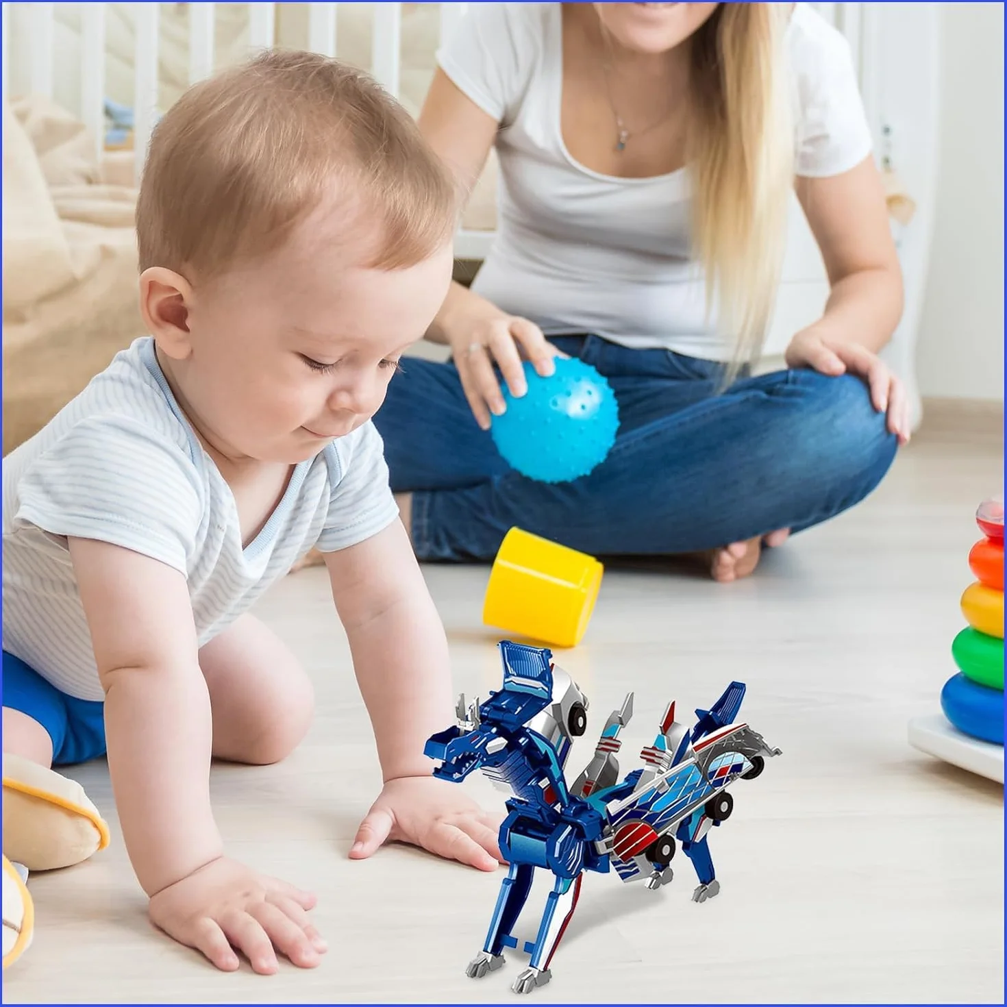 Felly Dragon Transforming Robot samochodowy zabawki dla dzieci, automatyczne odkształcanie połączeń magnetycznych, zabawki samochodowe dla chłopców i dziewcząt w wieku 2, 3, 4, 5, 6, 7, 8 lat, dla