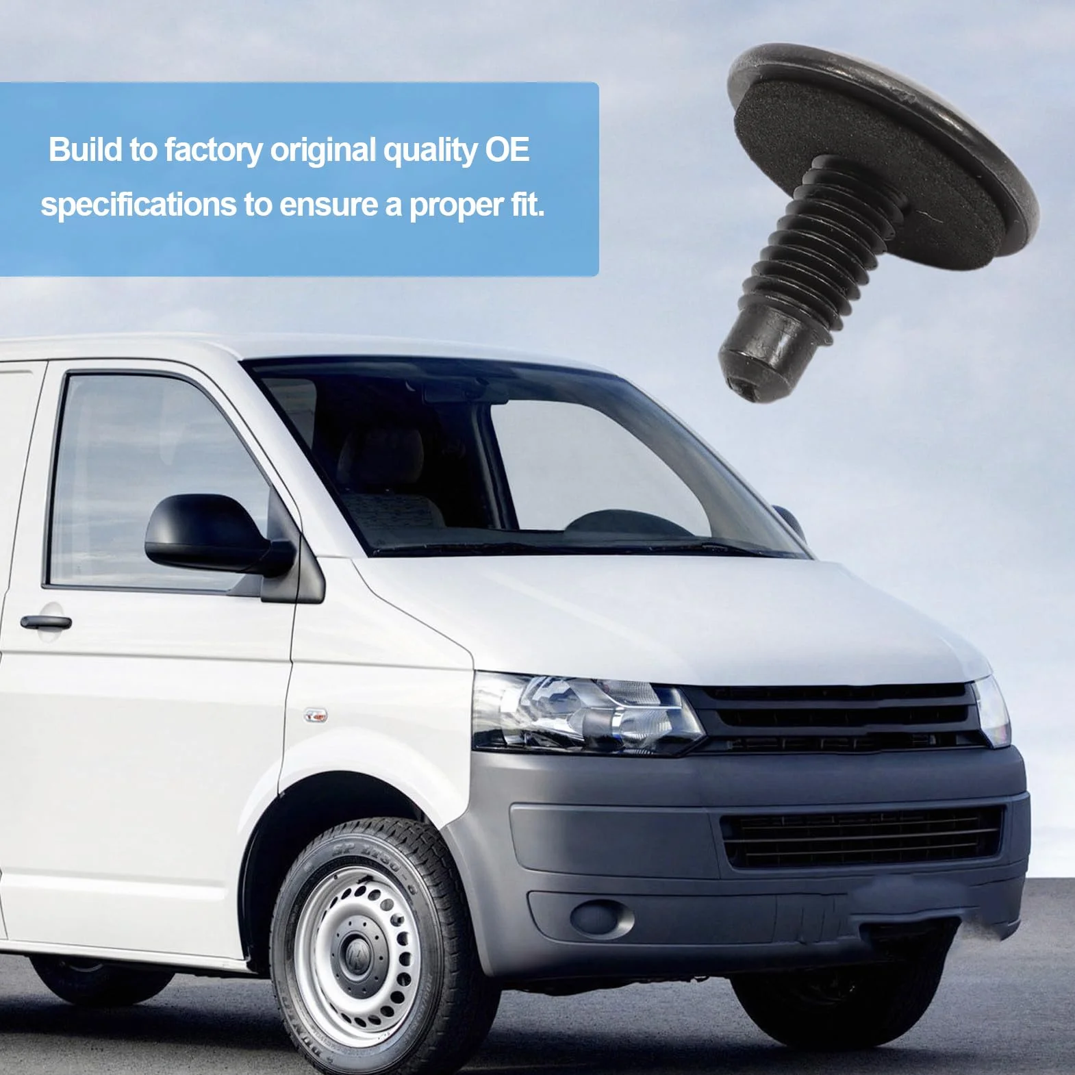 Śruby maskujące z uszczelką do pokrycia dachu Vivaro 6 sztuk