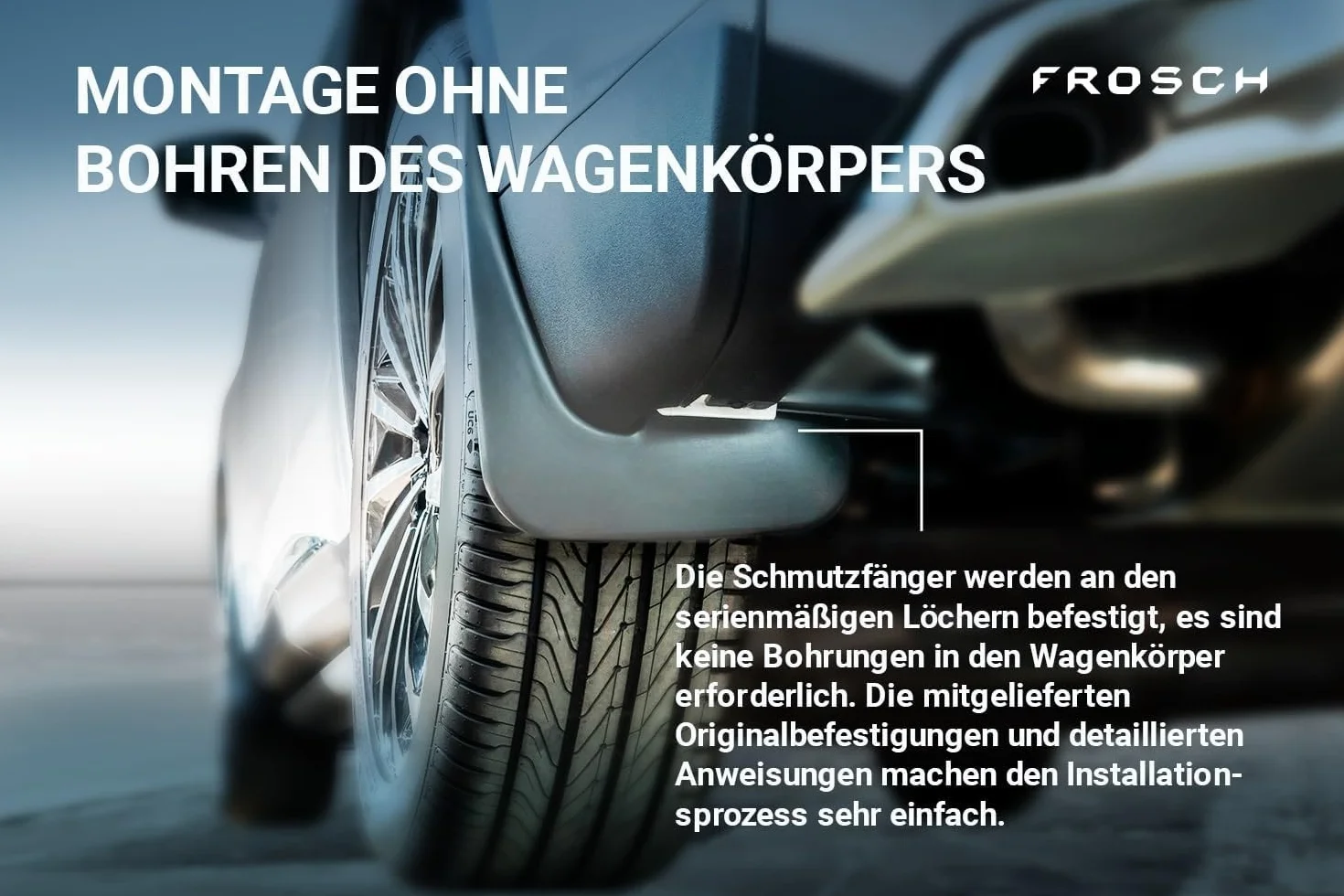 Fartuchy błotne przednie FROSCH pasujące do KIA Ceed, 2012-2015, hatchBack 2-częściowy