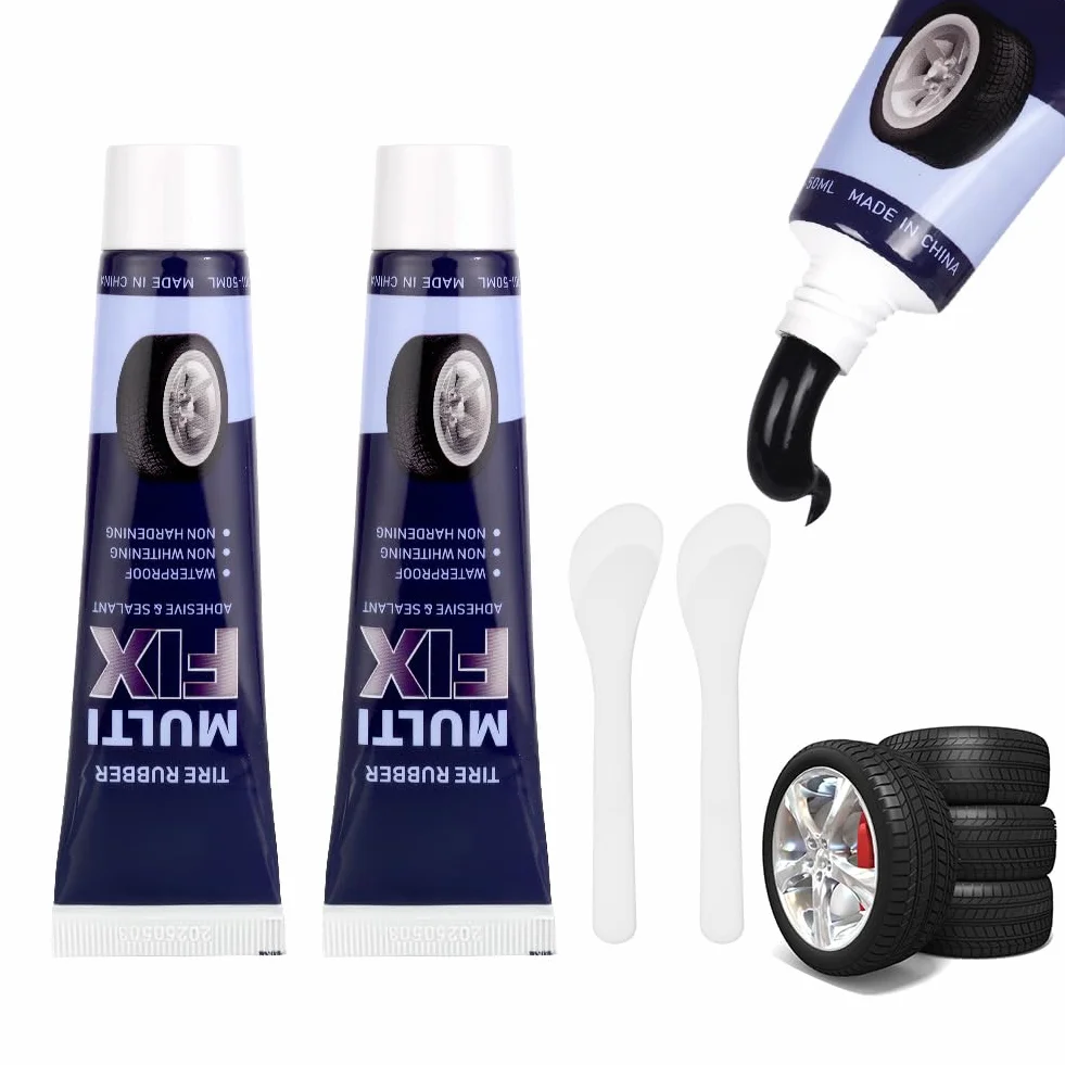 flintronic Klej do naprawy opon 100 ml czarny do samochodów motocykli