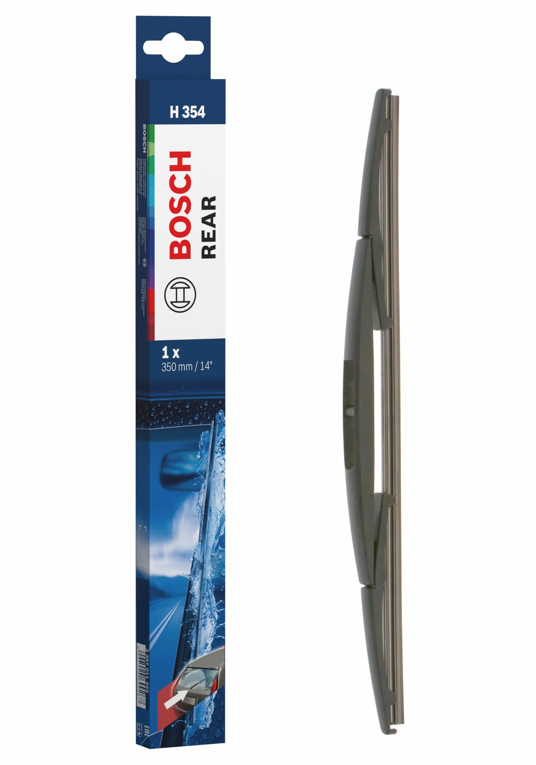 Bosch H354 Pióro Wycieraczki 350 mm Czarny