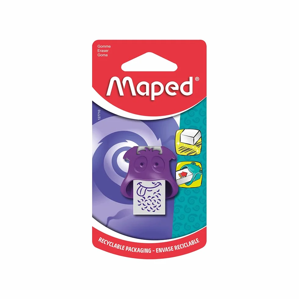 Maped Monster 127710 Gumka do Ścierania, Zielony, S