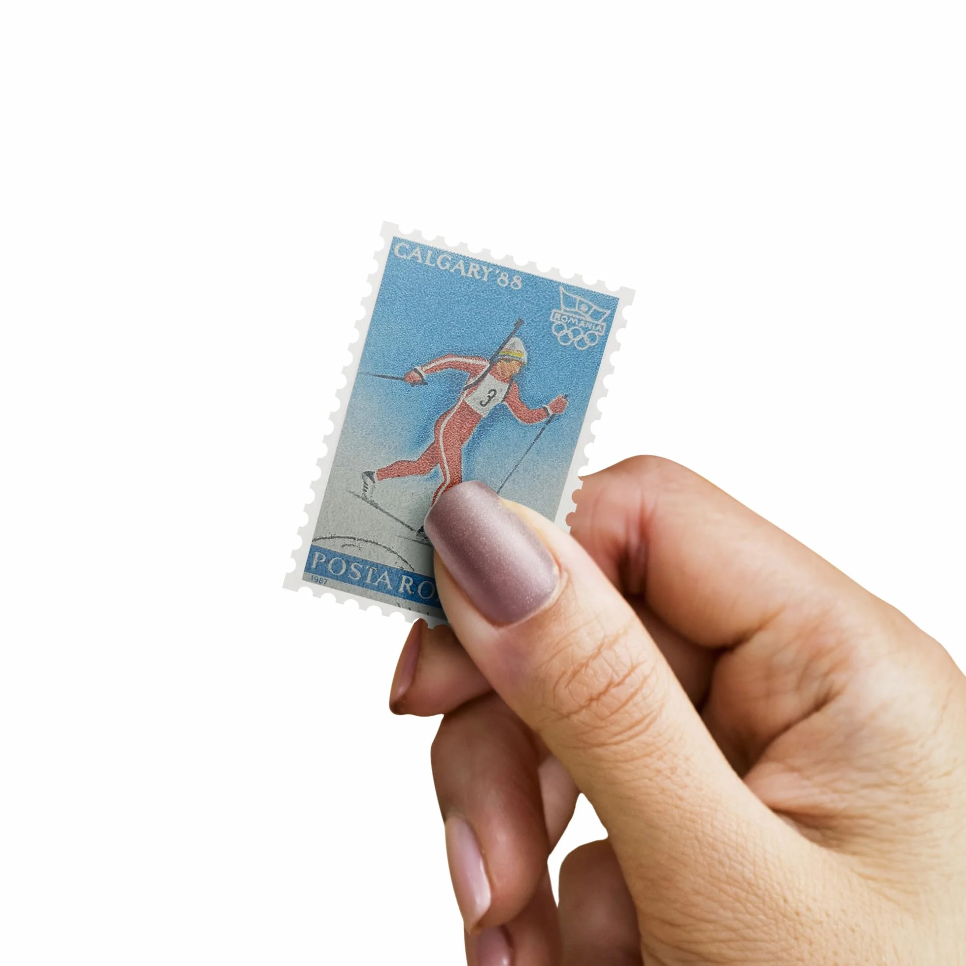 IMPACTO COLECCIONABLES Kolekcja 100 znaczków o tematyce igrzysk olimpijskich z albumami (14 x 18 x 1 cm) | Podnieś swoją kolekcję filatelistyczną autentycznymi znaczkami w kompaktowym i eleganckim