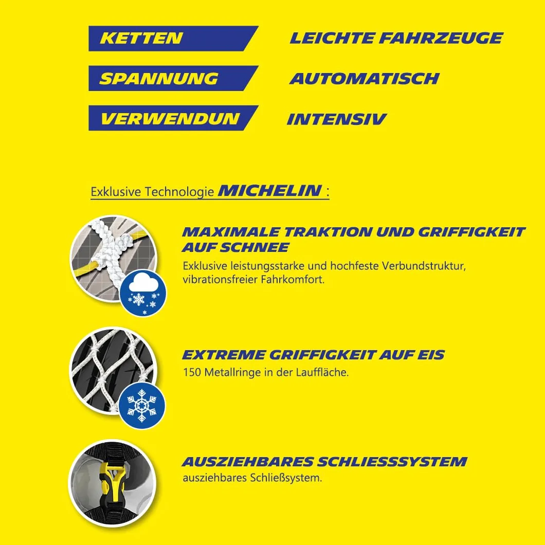 MICHELIN EASY GRIP Łańcuchy śniegowe E14 Kompozytowe