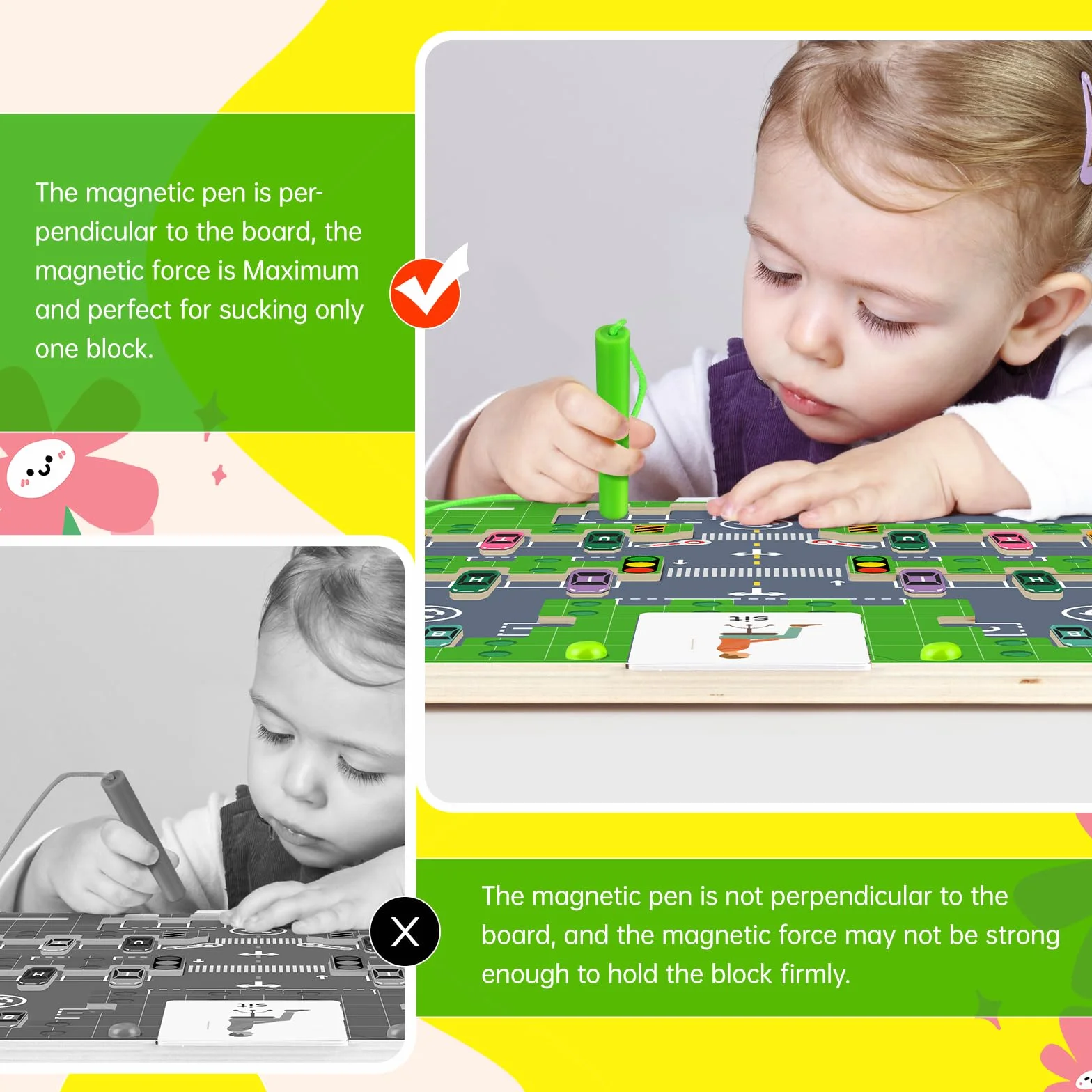 Magnetyczny labirynt Sakemontic, gry Montessori 3-5 lat, alfabetowe gry, magnesy na tablicę rejestracyjną, zabawki edukacyjne dla małych ruchów, prezent dla dzieci