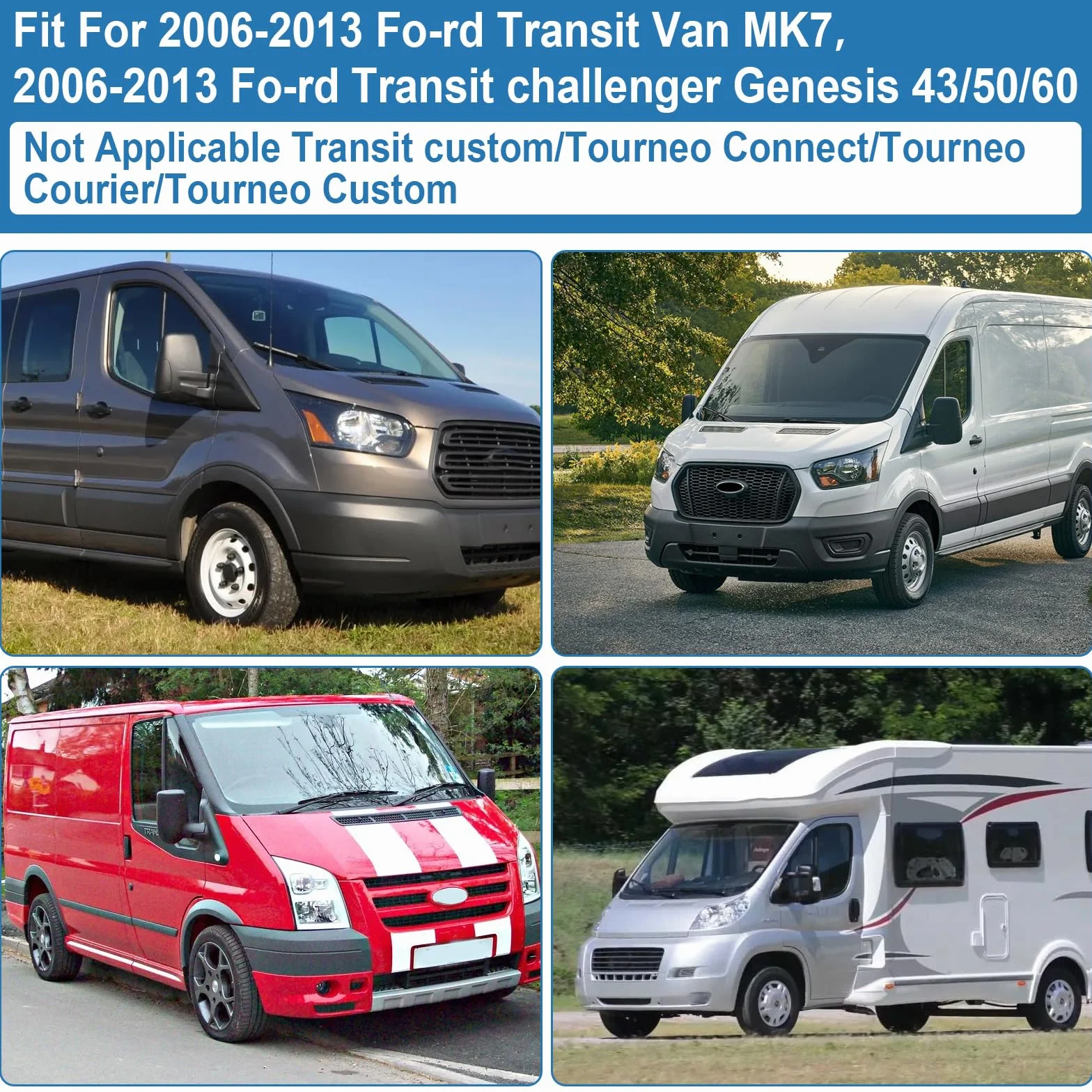 Osłona przedniej szyby do Ford Transit Van MK7 2006-2013 wodoodporna termiczna ochrona przed śniegiem i lodem ochrona przed kurzem ochrona przeciwsłoneczna