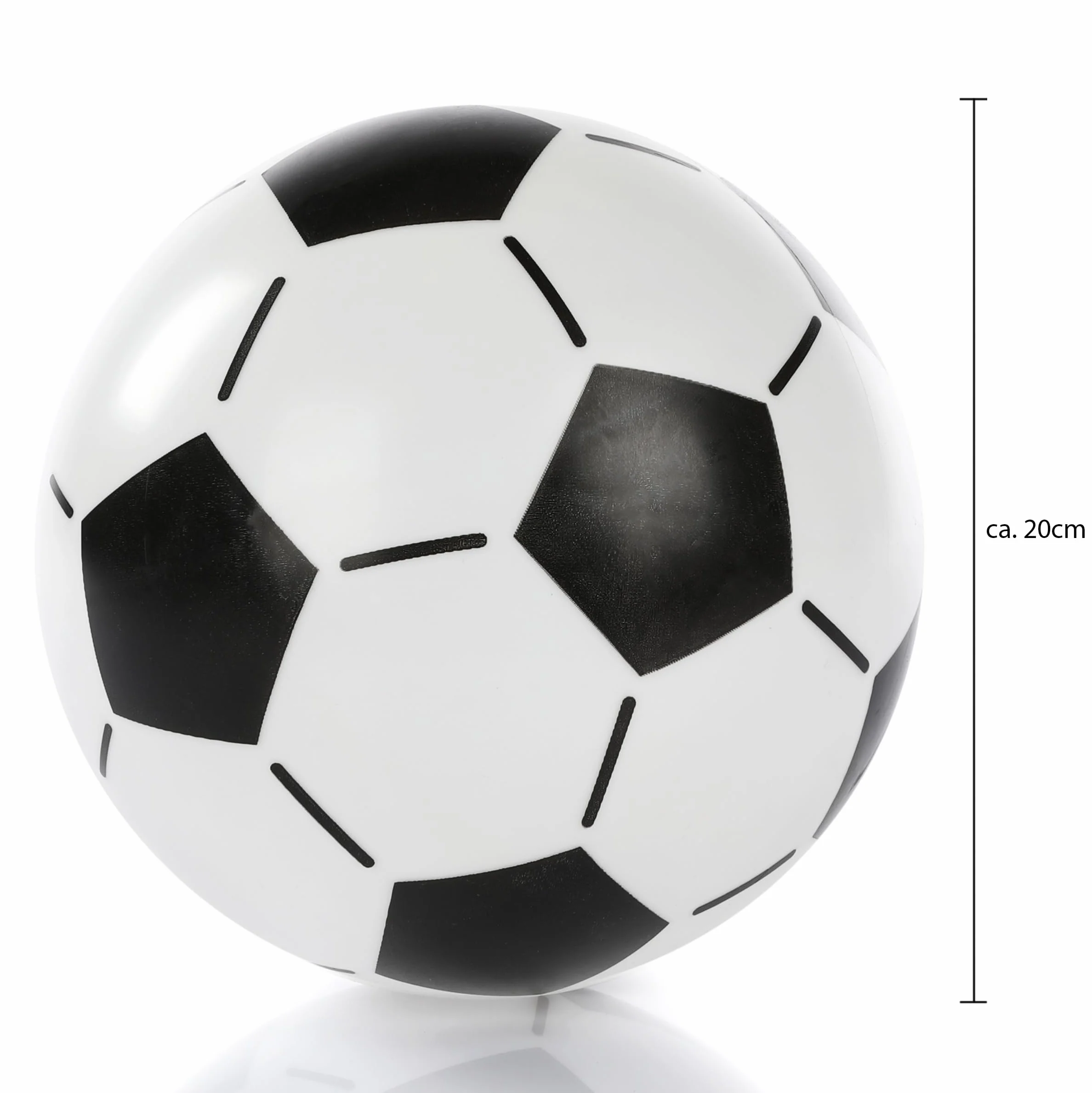 Nadmuchiwana piłka nożna dla dzieci, PCW, zestaw 4 szt. – 20 cm