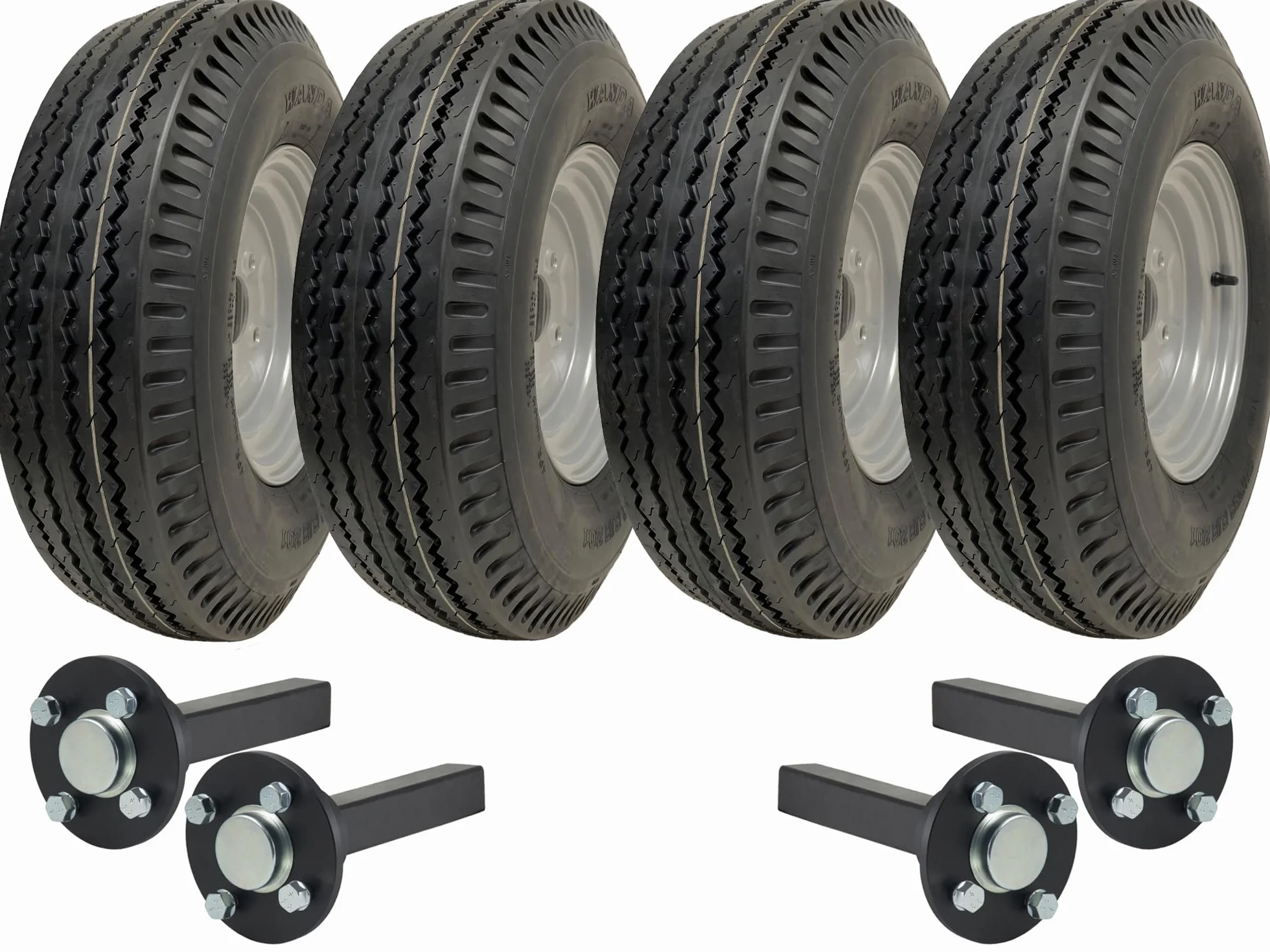 5.00-10 Zestaw do przyczep dwuosiowych 4ply WANDA P802 TRAILER Koła, piasty i zwrotnice
