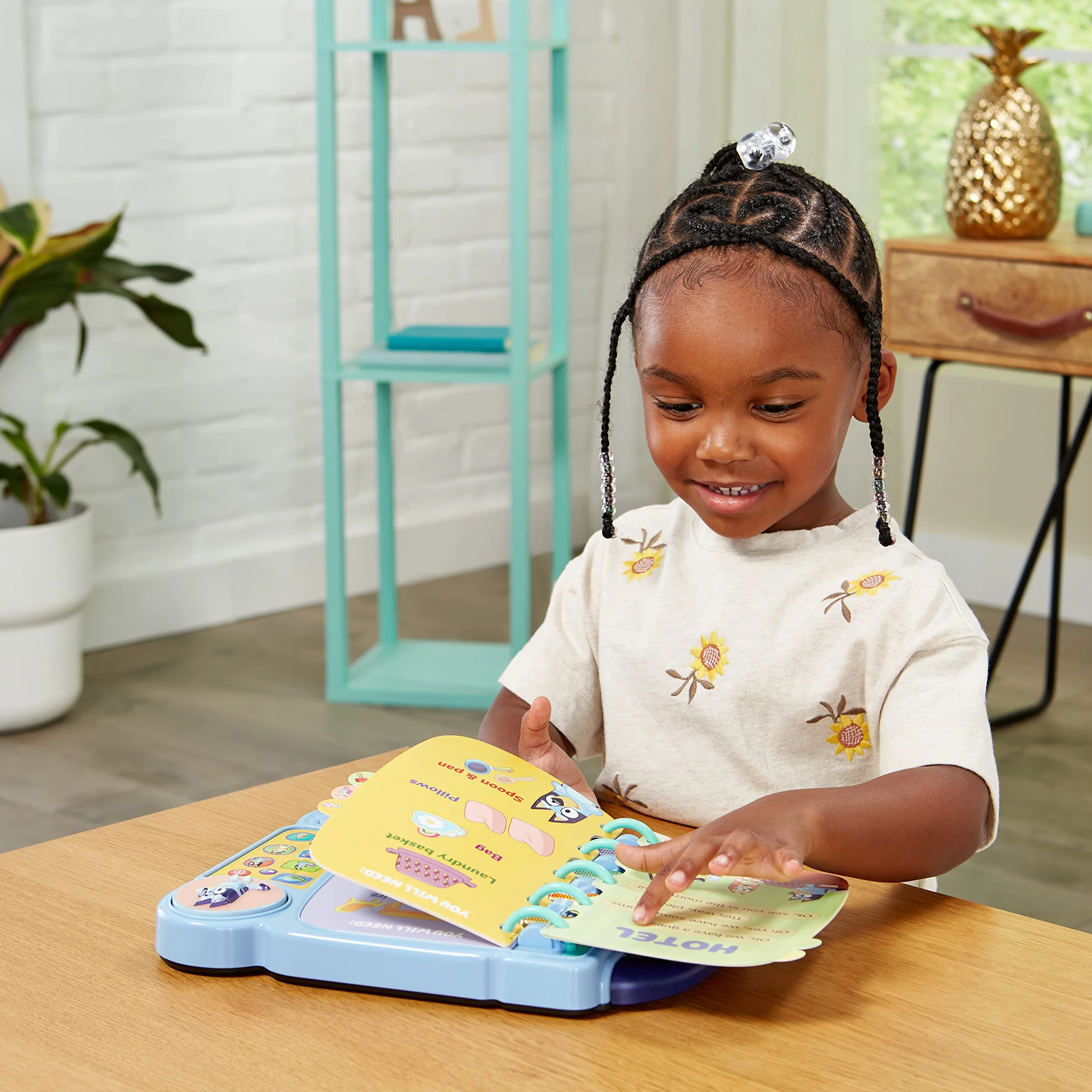 VTech Bluey - Moja interaktywna książka do gier, książka edukacyjna dla dzieci, zabawka Bluey - 3/7 lat - wersja PL