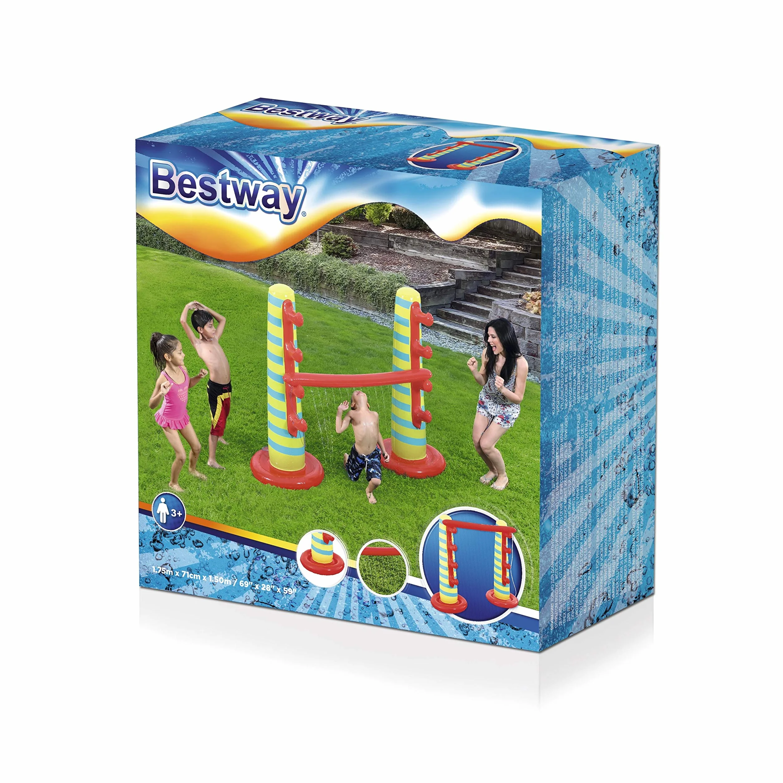Bestway 1052238Xxx19 69" X 28" X 59"/1.75M X 71Cm X 1.50M Limber Limbo Sprinkler
