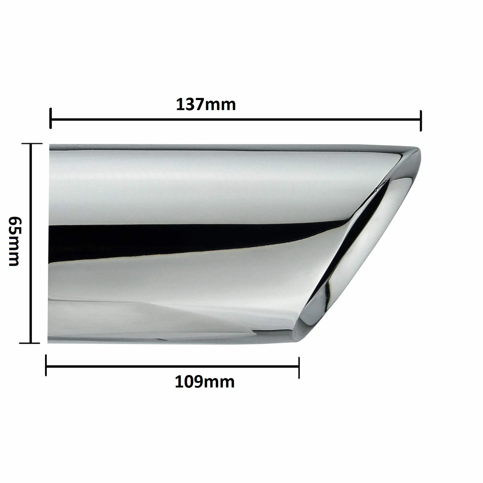 L&P A310 osłona rury wydechowej ze stali nierdzewnej chromowana do BMW E90 E91 E92 E93