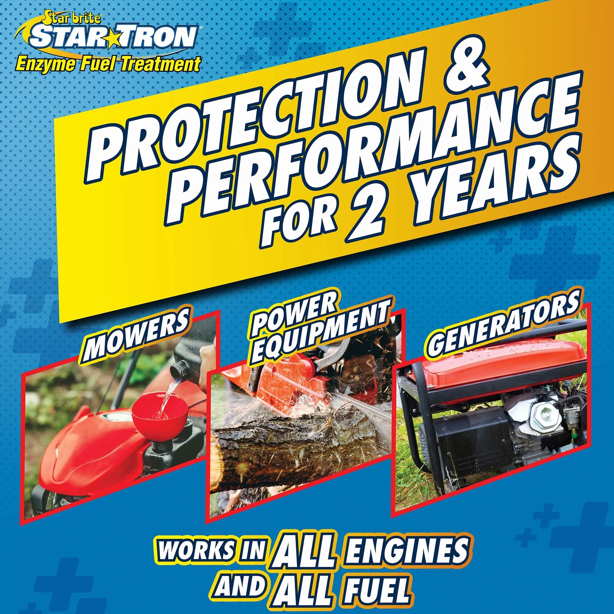 STAR BRITE Star Tron Enzyme Fuel Treatment Small Engine Formula 16 Fl Oz Treats 96 Gals Gas Additive