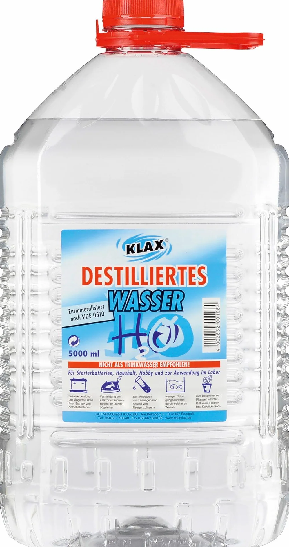 Zentrallager Woda destylowana 5 l