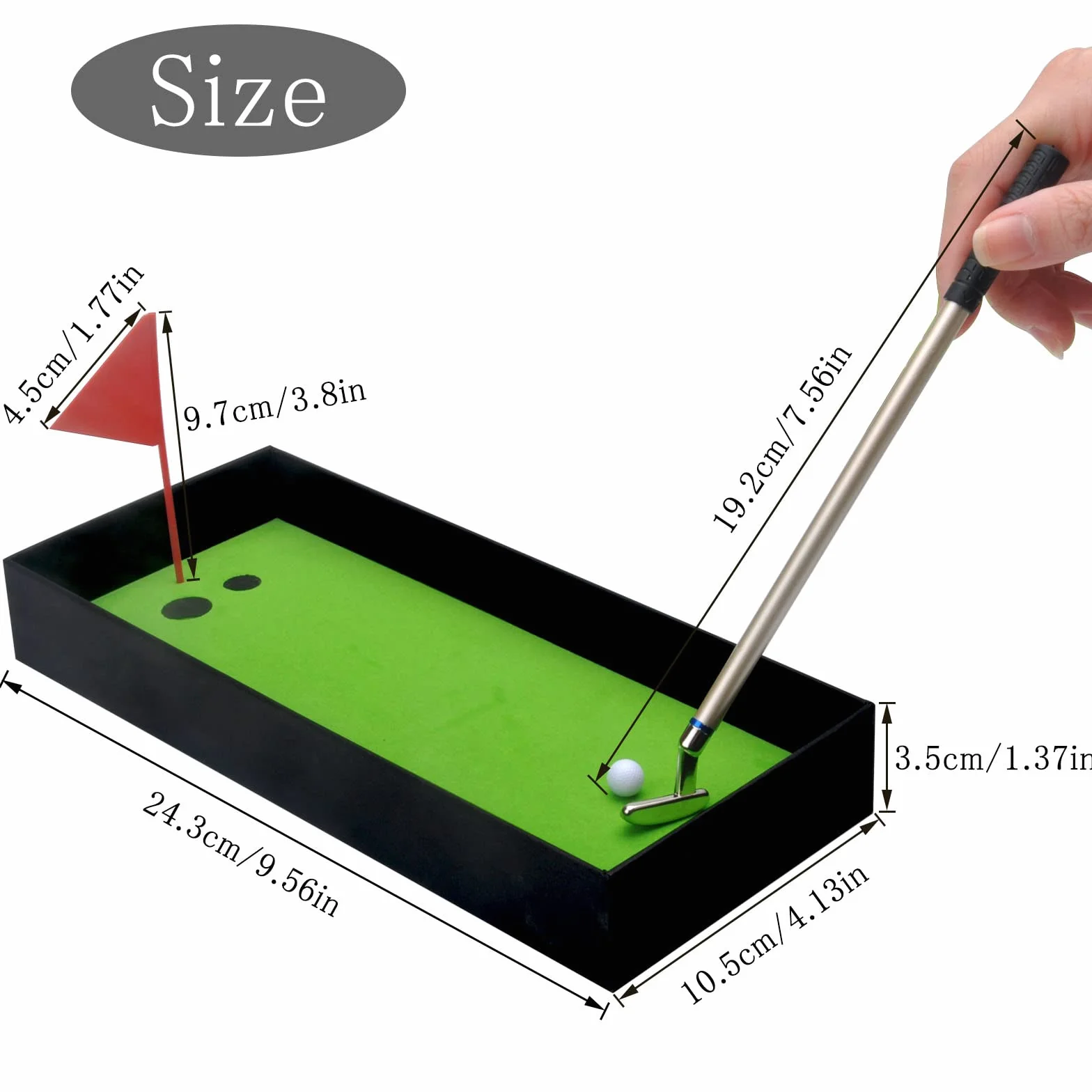 HENGBIRD 3-częściowy zestaw długopisów w stylu gry w golfa, zestaw upominkowy do klubów golfowych, prezenty dla mężczyzn, prezenty golfowe, mini prezenty, małe prezenty, spersonalizowane
