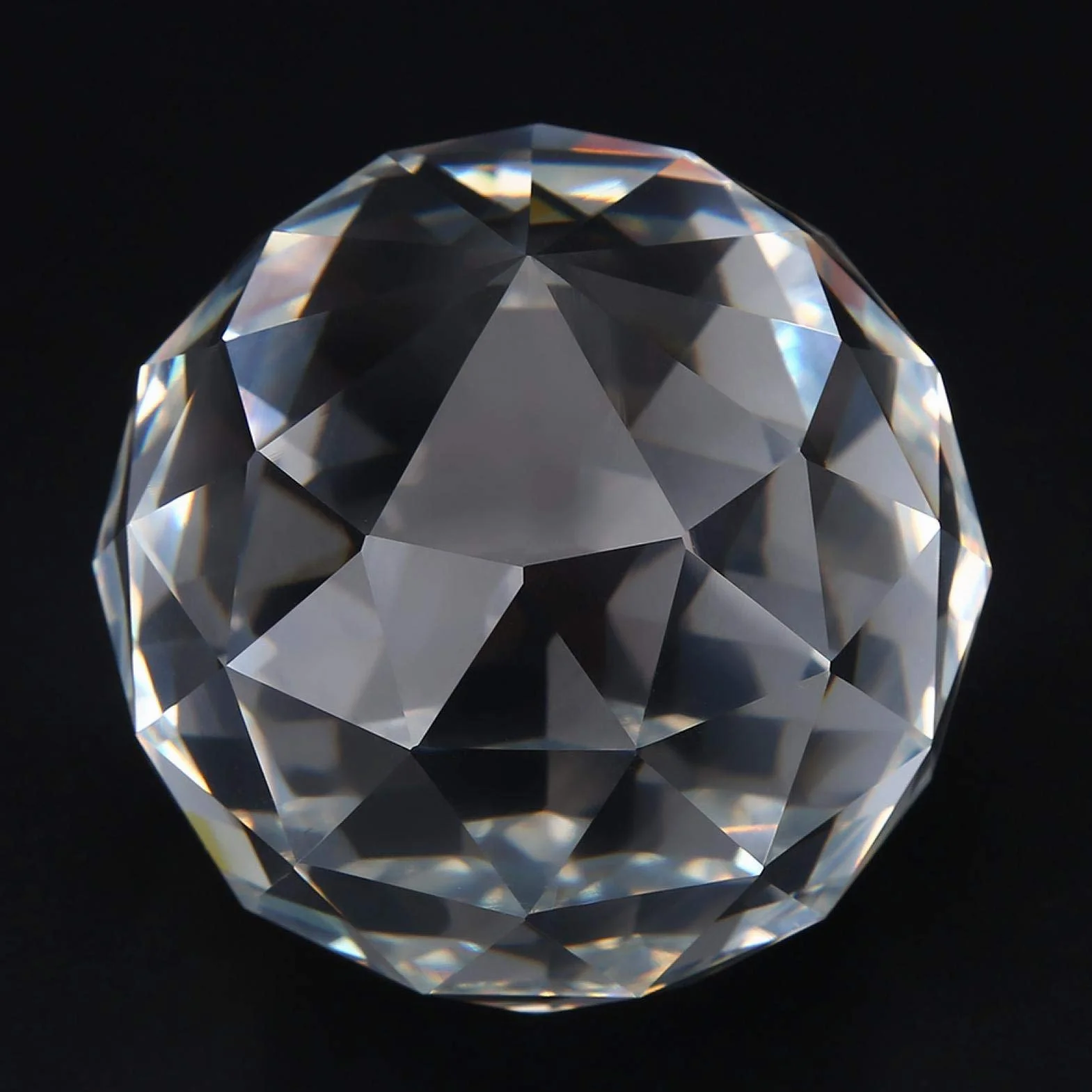 Wyczyść pryzmat kula kryształowa kula kryształowa szklana kula 60/80mm kryształowa kula pryzmaty Suncatcher dla Feng Shui kryształowe szklane kule kryształowe (60mm)