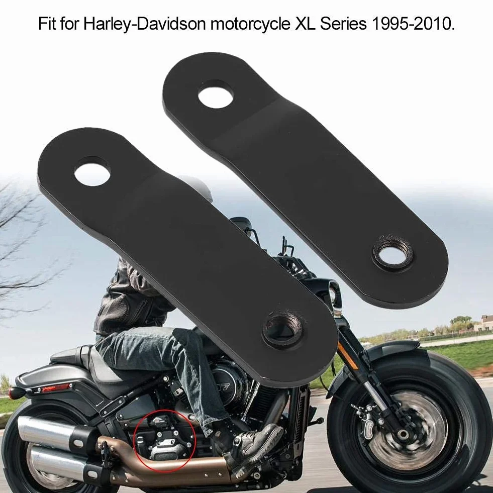 KIMISS Podnośnik zbiornika paliwa 2,56" dla motocykli XL 1995-2010 – zestaw montażowy bolt-on (czarny)