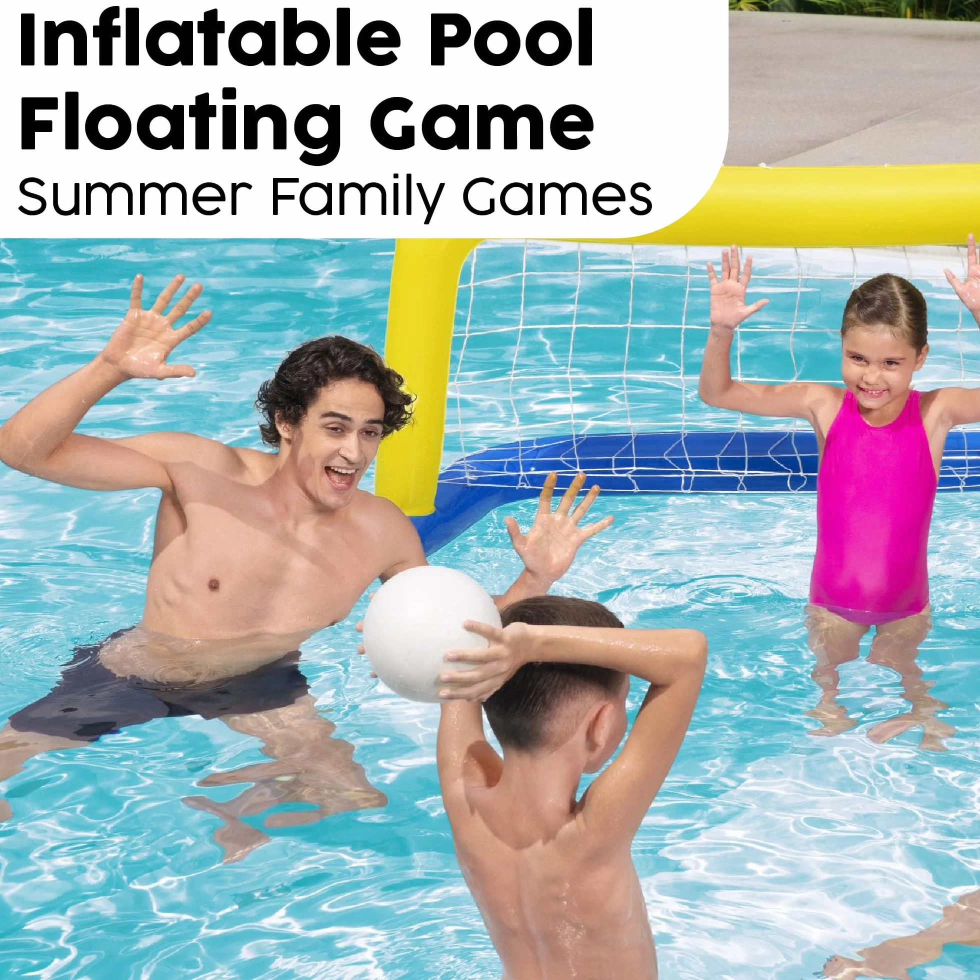 Bestway 1052123Xxx21 56" X 30"/1.42M X 76Cm Water Polo Swimming Pool Game Set