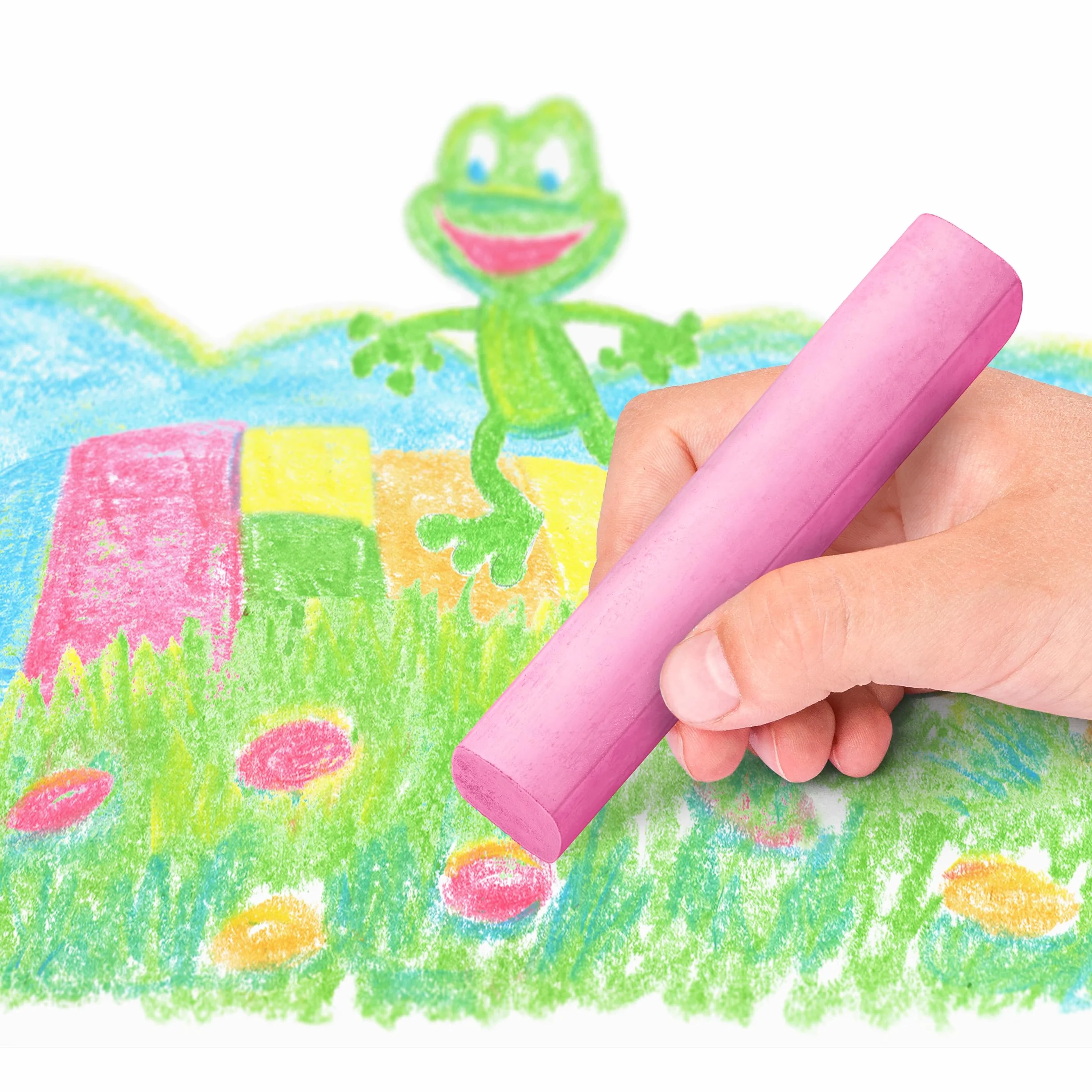STAEDTLER 2365 C6 Noris Junior Jumbo kredki chodnikowe do użytku na zewnątrz – różne kolory (6 sztuk)