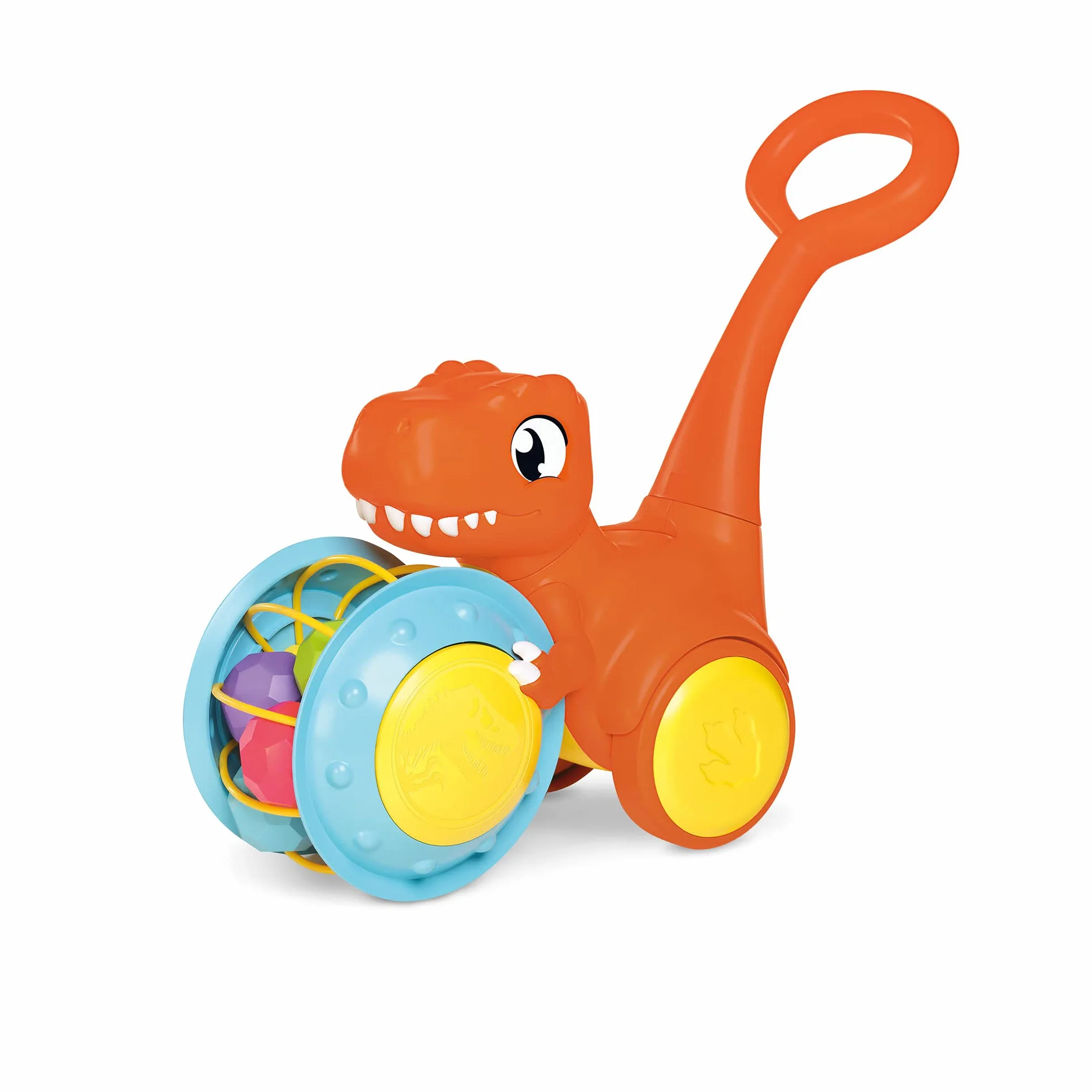 Toomies E73254 Tomy Pic & Push T. Rex, Children, Jurassic World, Educational Push & Go Vehicle, Colourful Dinosaur Toy for Baby Boys & Girls Aged 12 Months +, Multicoloured