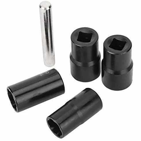 5 Sztuk Zestaw Nasadek Skrętnych 1/2 Cala Napęd Blokowanie Koła śruba z nakrętką Stud Extractor Remover Rozmiar 17mm 19mm 21mm 22mm