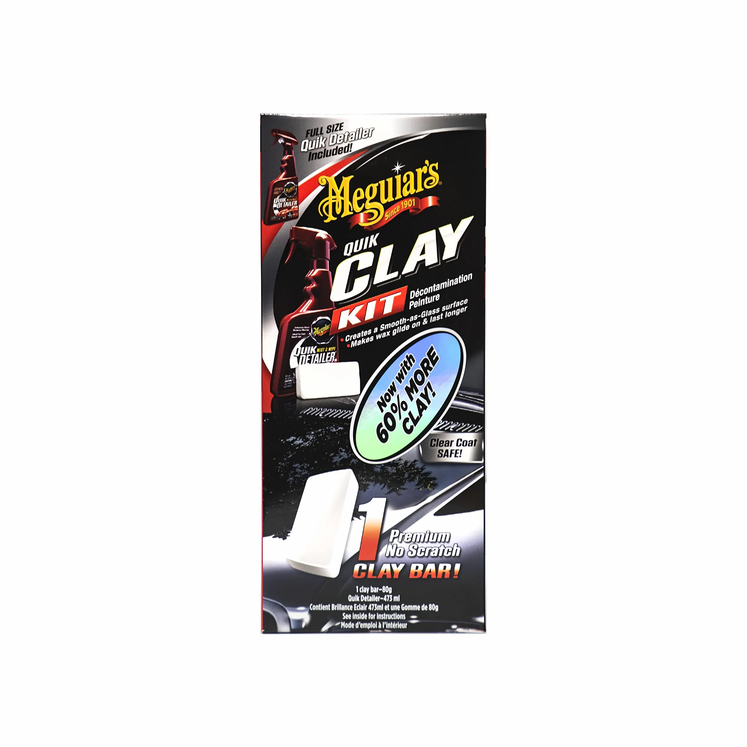 Meguiar's G1116EU Quik Clay Detailing System zestaw glinek do czyszczenia