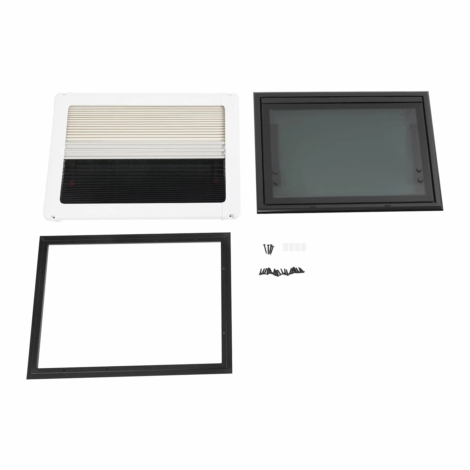 Okno wysuwane dla kampera 500x350mm RV z zaciemnieniem boczne zewnętrzne push składane