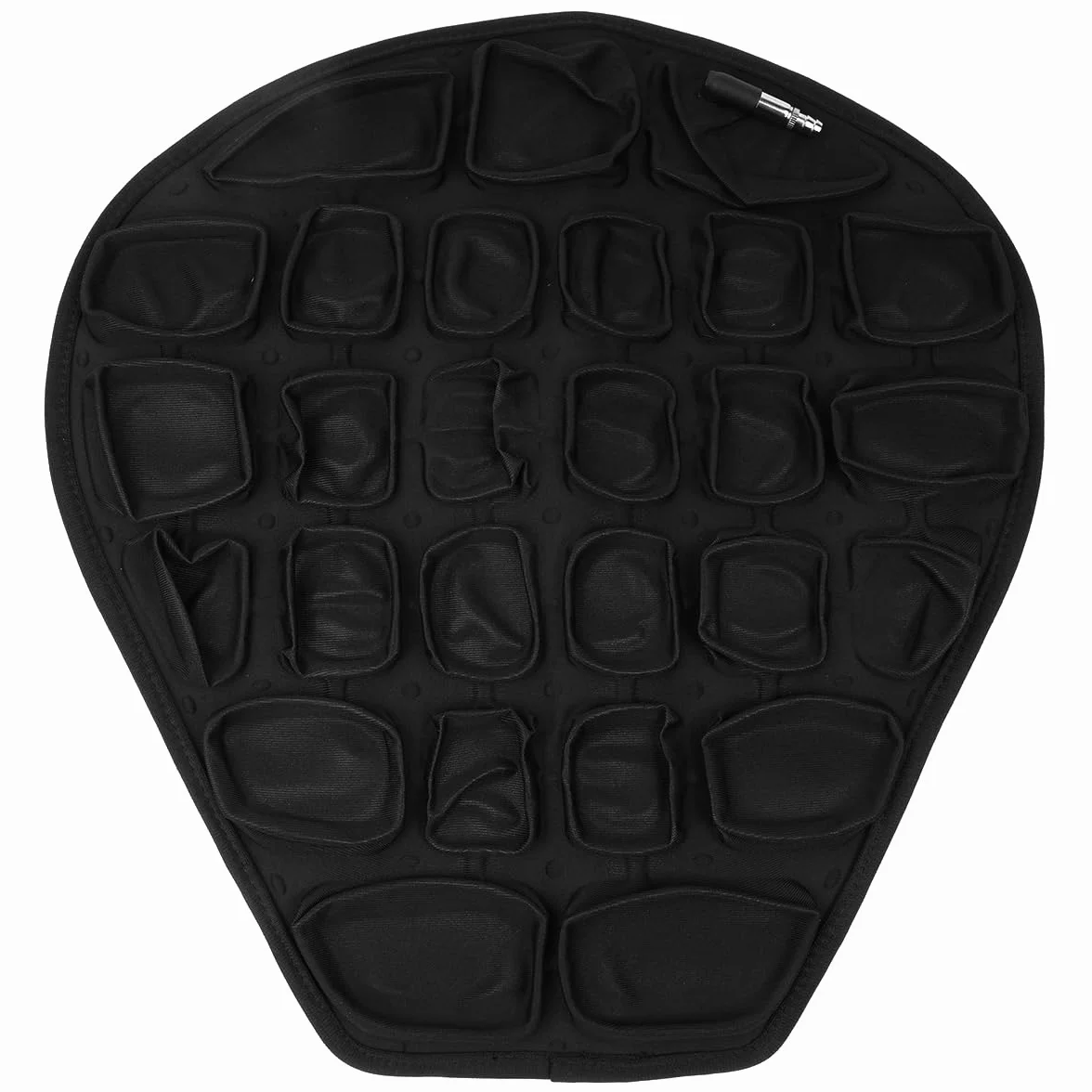 Sarini Poduszka na siedzenie motocyklowe, nadmuchiwana poduszka na siedzenie odciążające, uniwersalna poduszka na ławkę motocyklową, ergonomiczny komfort dla kierowców, rozmiar 37,5 x 36 x 3,5 cm