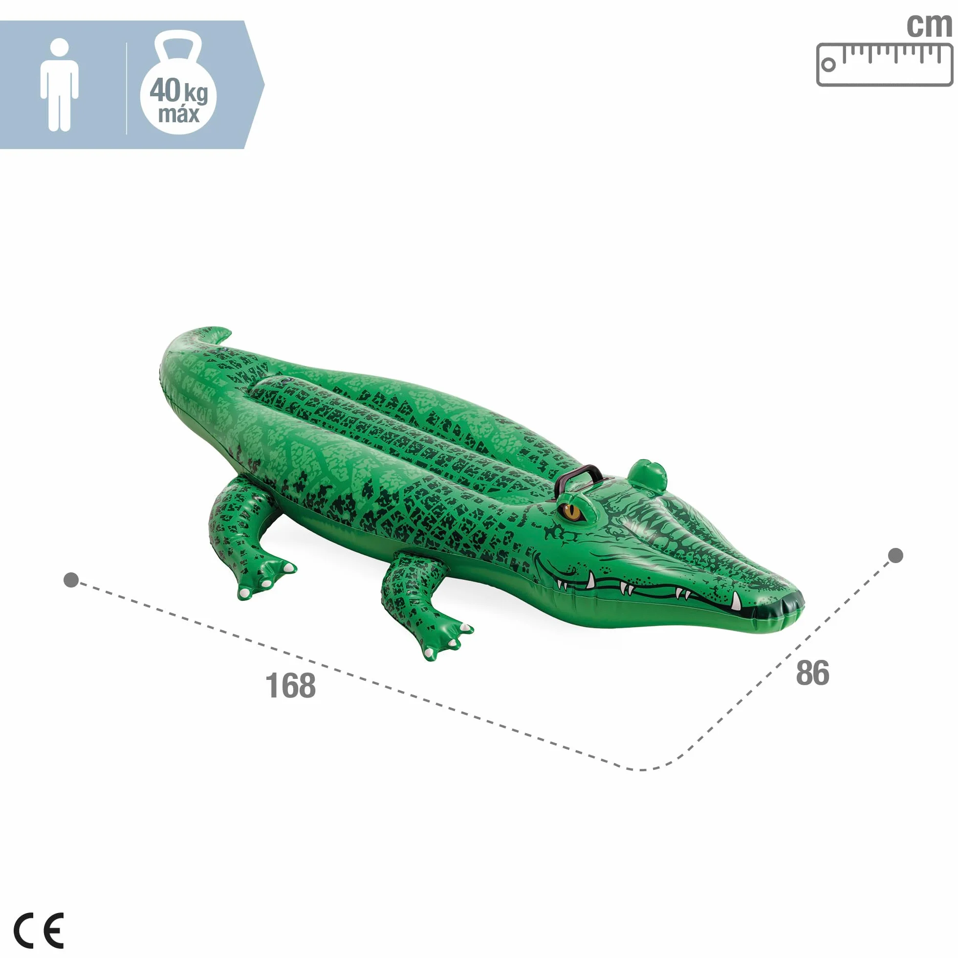 Intex 58546 Inflatable crocodile - 168x86 cm