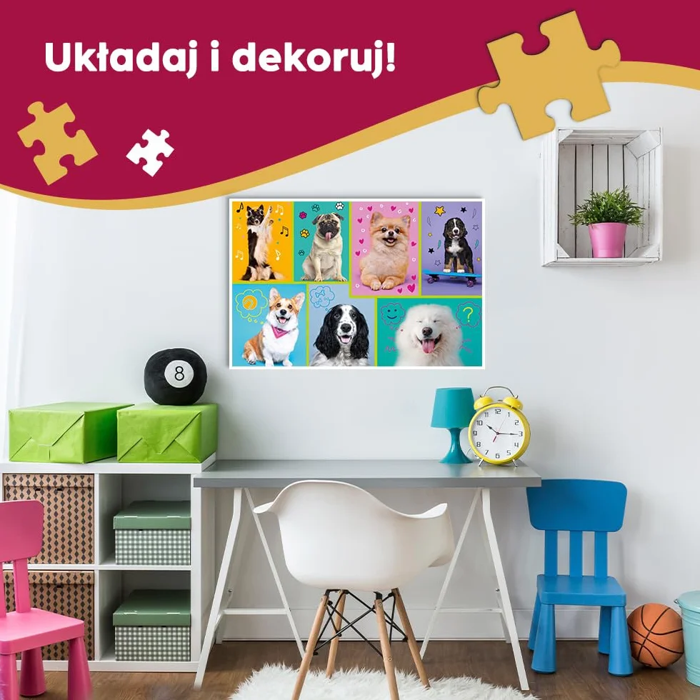 Trefl - Puzzle z Efektem 3D, Kotek - 160 Elementów - 40-lecie Trefl, Kolorowe Puzzle ze Zwierzętami, dla Dzieci od 6 lat