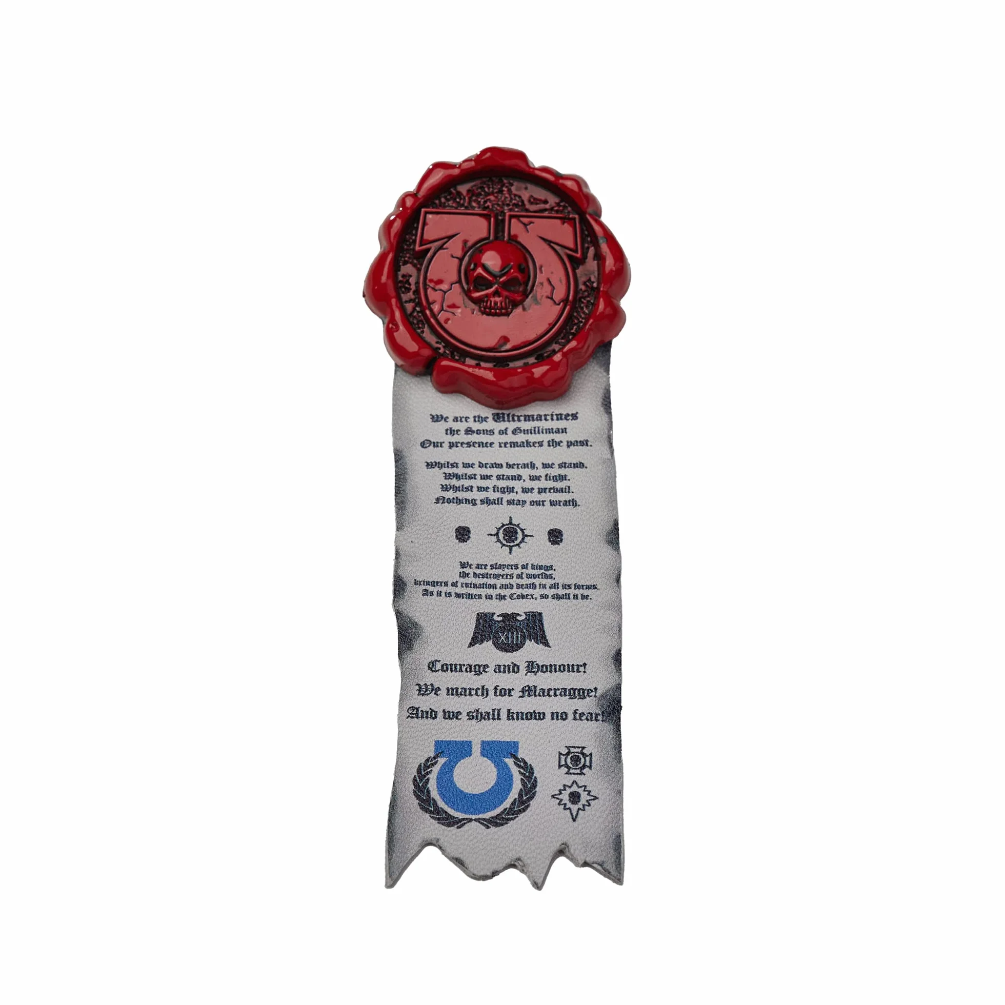Starforged Kompatybilny z Warhammer 40k Pure Seals: Ultramarine Pin Badge/Sticker 1 szt