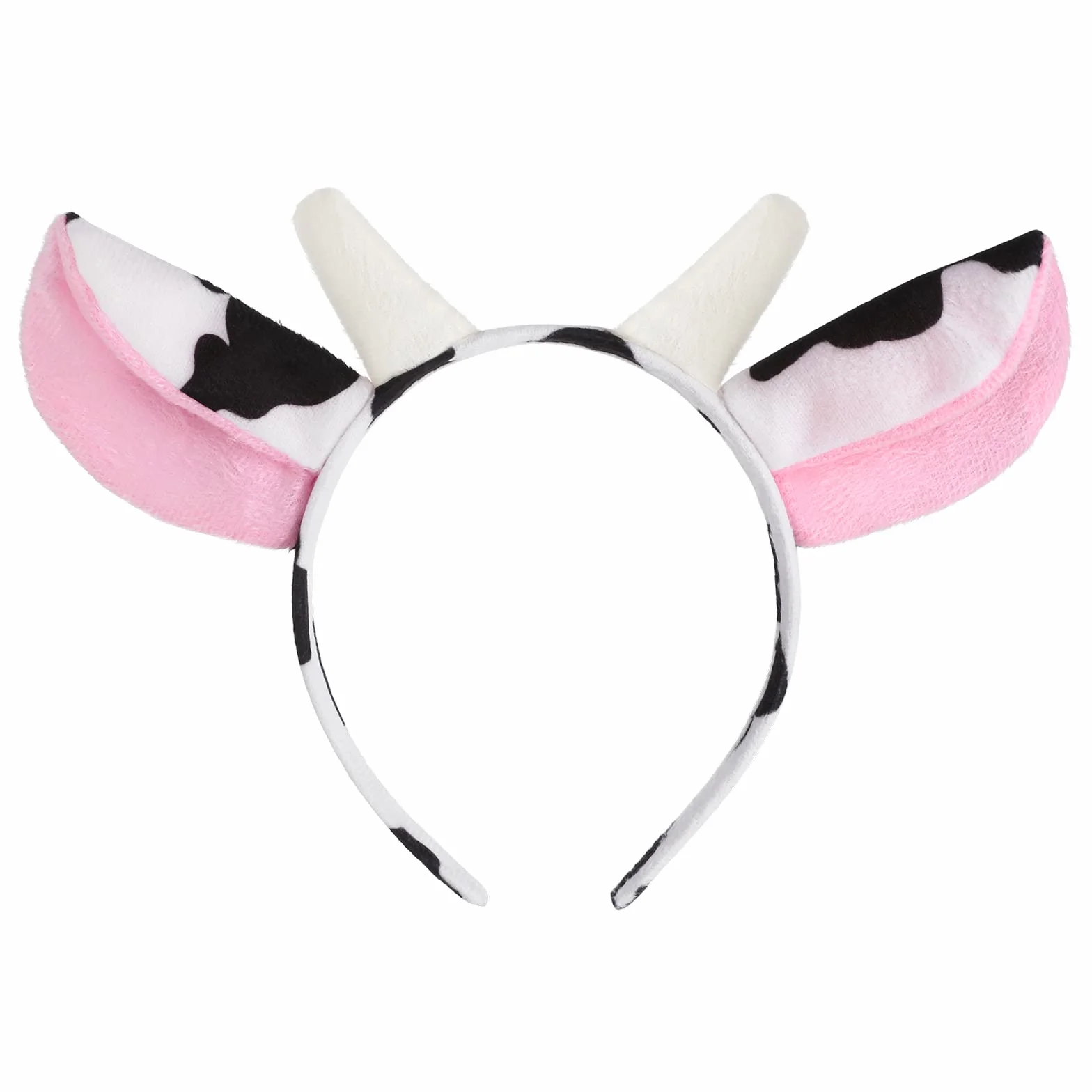 WLLHYF Wielkanoc krowie ucho opaska na głowę zwierzę odzież Valentine krowie opaska na uszy moda wygodne Halloween Boże Narodzenie kostium cosplay akcesoria do włosów