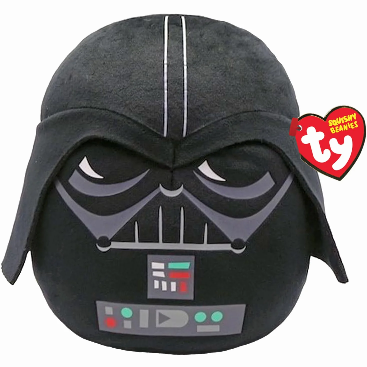 TY Darth Vader Disney Star Wars Squish-A-Boos 10 cali, licencjonowana czapka typu beanie dla niemowląt, miękka zabawka, kolekcjonerska, przytulna pluszowa zabawka