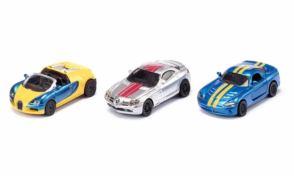 Siku S6323, Super, Set Podarunkowy, Auta Sportowe S6323
