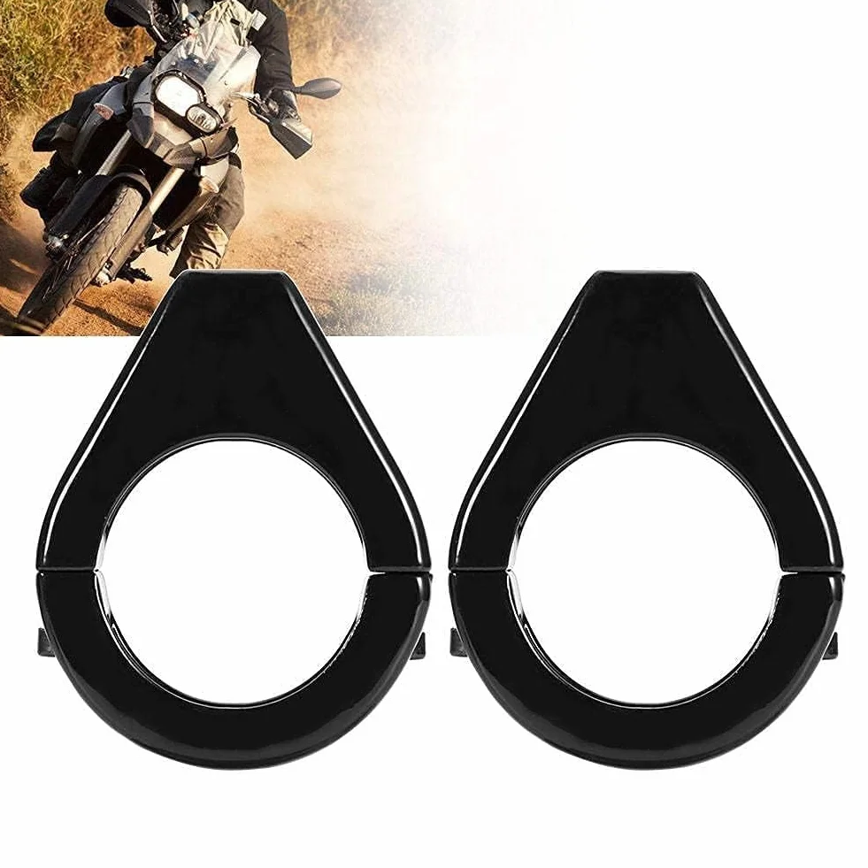 Uchwyt na kierunkowskaz, zmodyfikowany motocykl ze stopu aluminium, uchwyt instalacyjny kierunkowskazu 41 mm zacisk widelca (czarny)