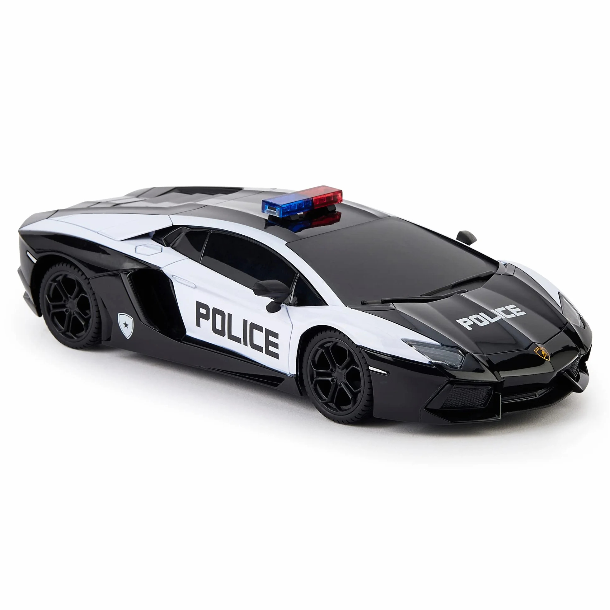 CMJ RC Cars Lamborghini Aventador LP700-4 samochód policyjny oficjalnie licencjonowany samochód zdalnie sterowany samochód w skali 1:24 światła robocze 2,4 GHz