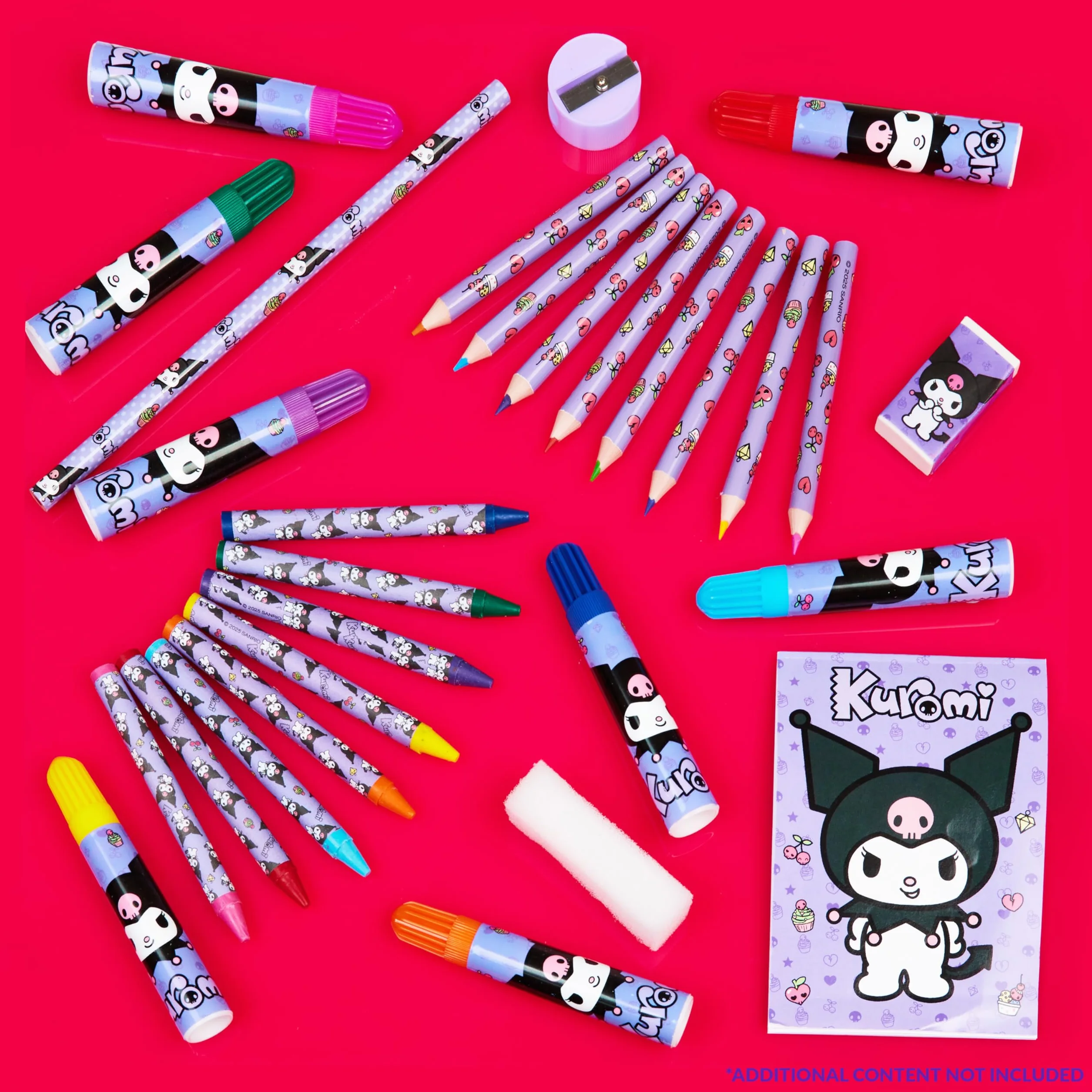 Hello Kitty Kuromi zestaw artystyczny dla dzieci (fioletowy Kuromi 3 poziomy)