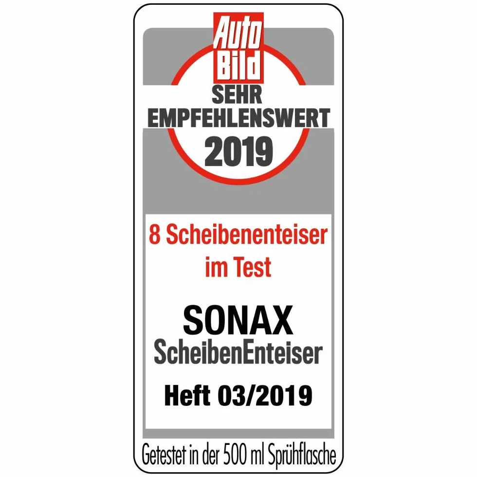 SONAX Odmrażacz do szyb (500 ml) błyskawicznie odmrażanie szyb bez zarysowań i zapewnia dobrą widoczność w zimie, nr art. 03312410