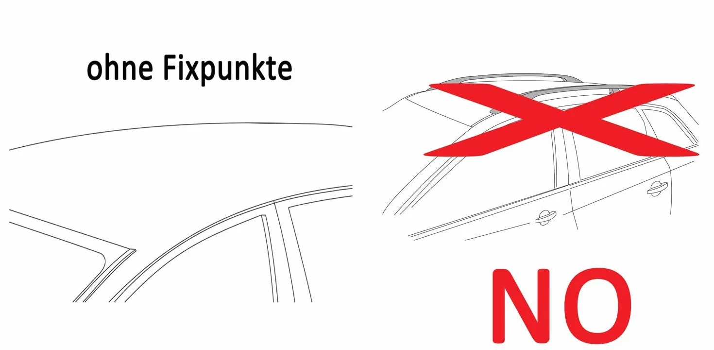 Bagażnik na narty Iceberg 4 pary nart K1 Pro aluminium kompatybilny z Mercedes S W222 4-drzwiowy