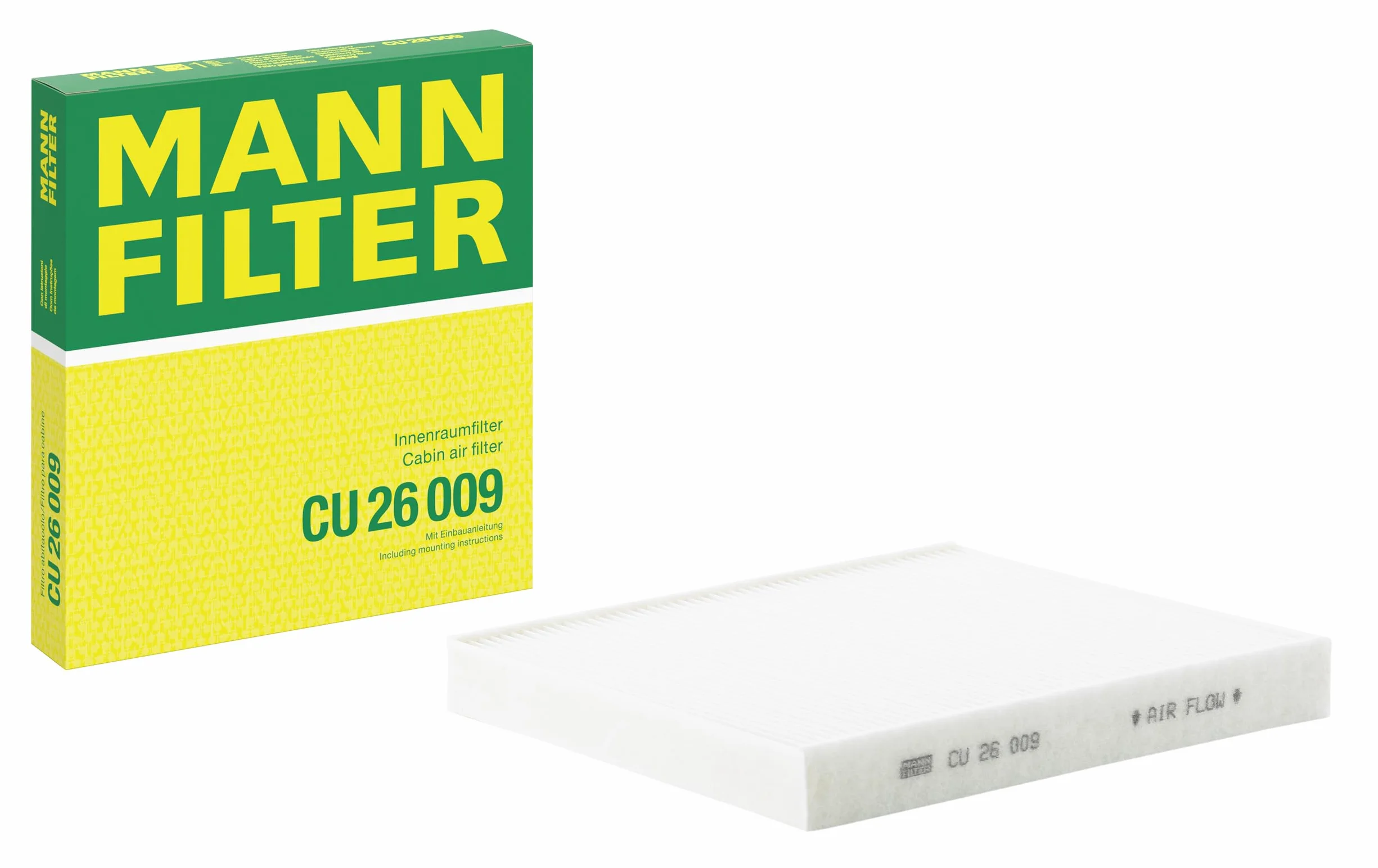 MANN-FILTER CU 26 009 Filtr powietrza kabinowego