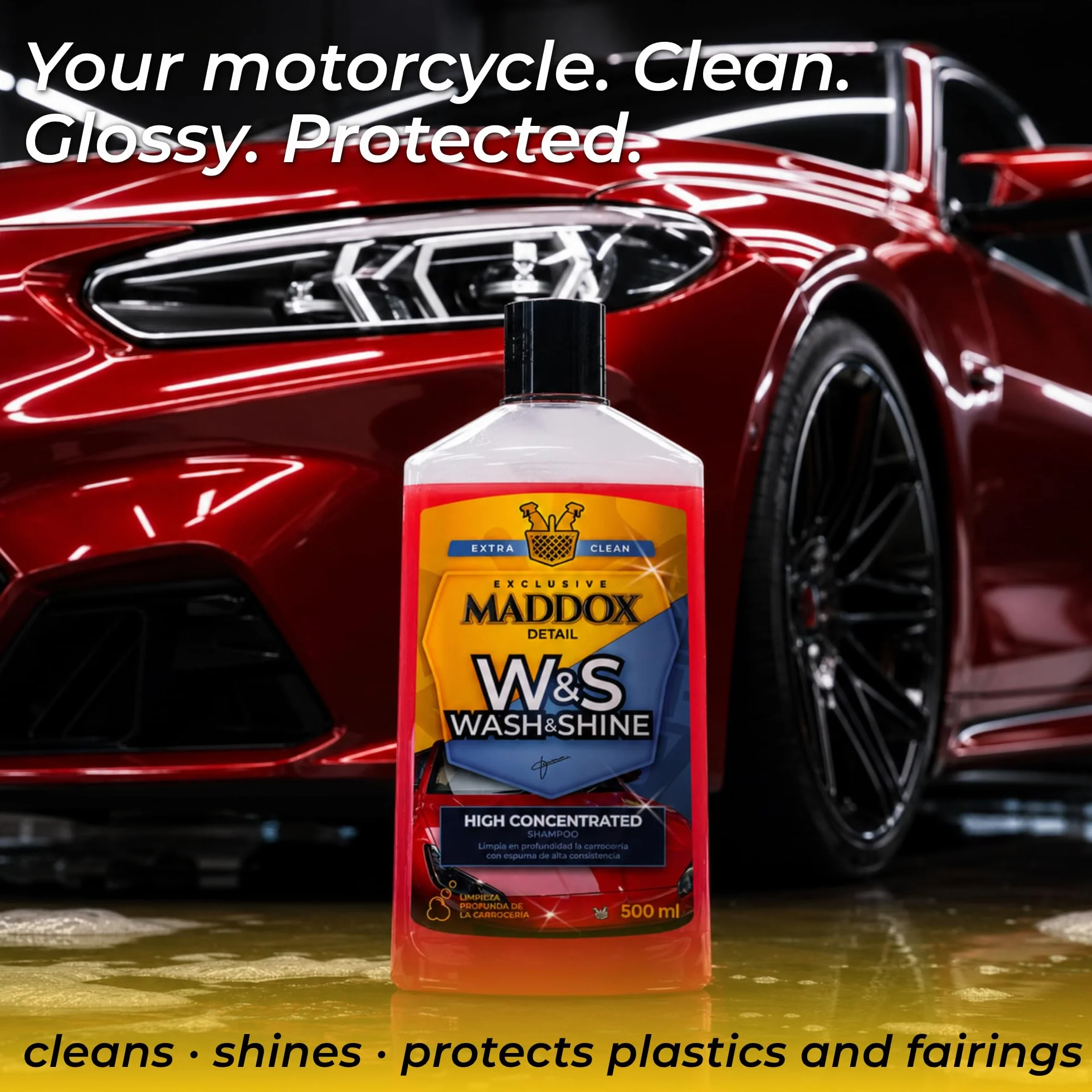 Maddox Detail Szampon samochodowy z woskiem Carnauba 500 ml Pianka do czyszczenia