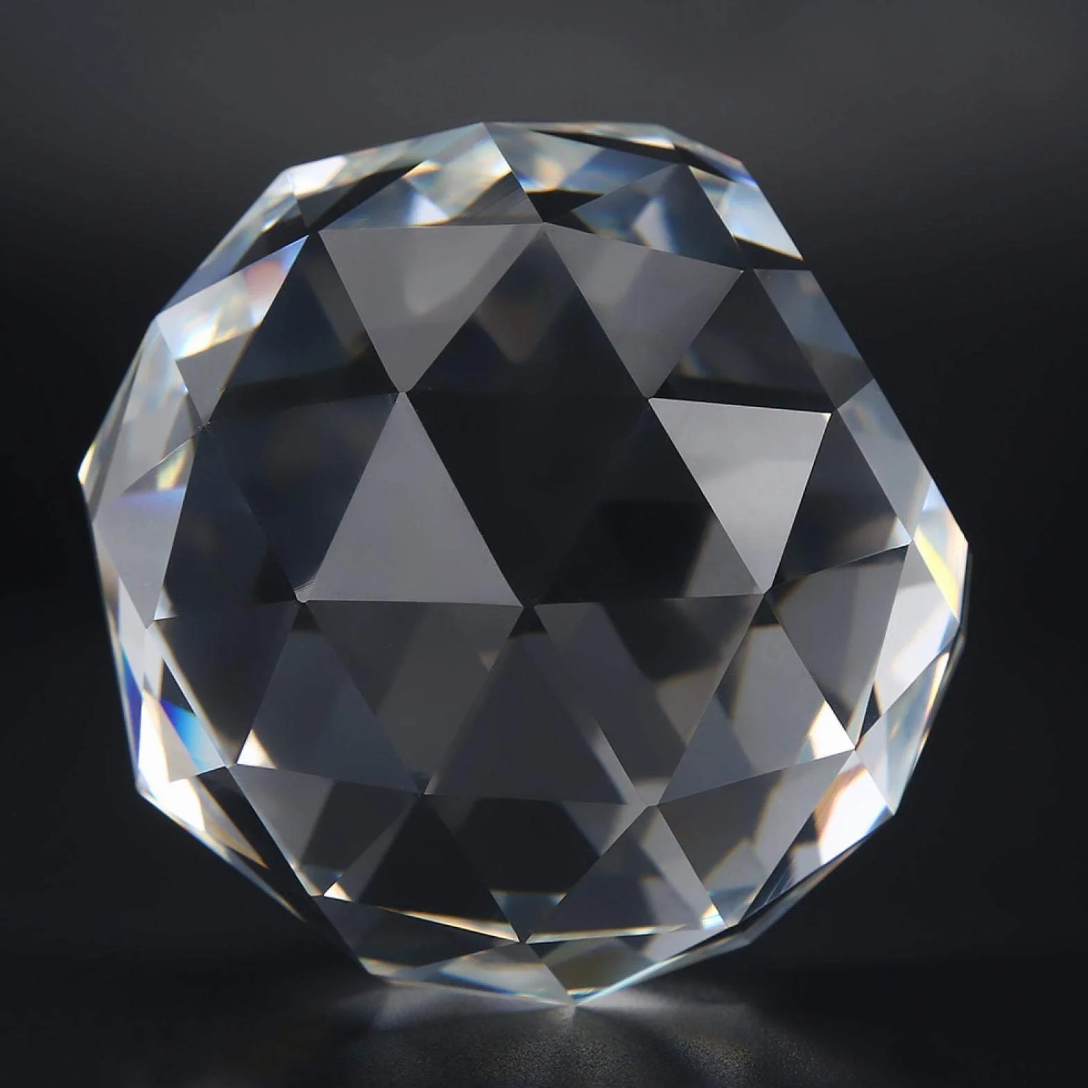Wyczyść pryzmat kula kryształowa kula kryształowa szklana kula 60/80mm kryształowa kula pryzmaty Suncatcher dla Feng Shui kryształowe szklane kule kryształowe (60mm)