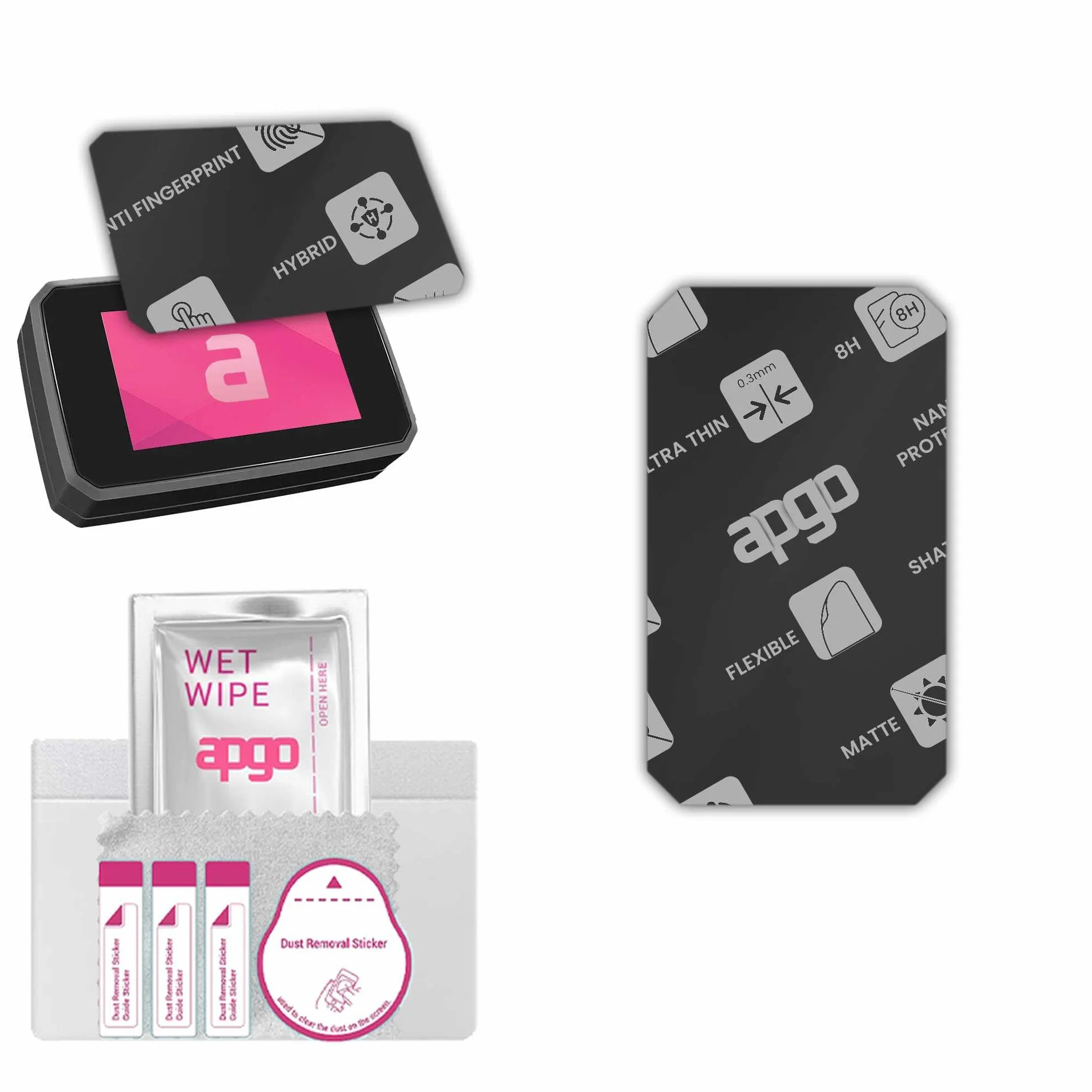 Apgo MATTE Hybrid Glass Screen Protector do Honda CB750 Hornet 2025