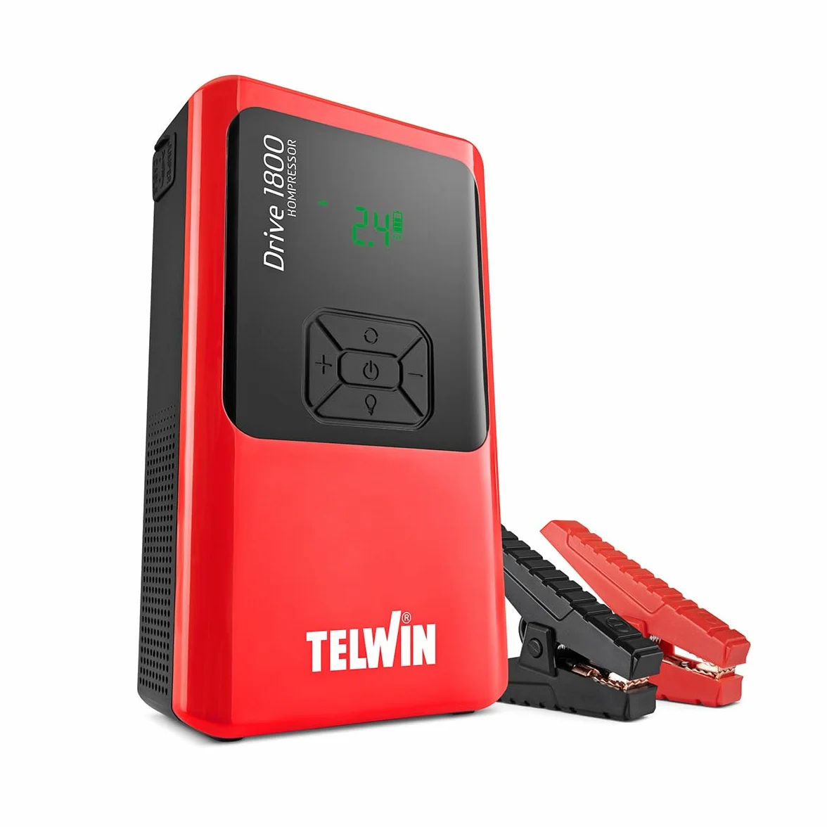 Telwin Napęd 1800 Kompressor 12V Przenośny Akumulator Awaryjny z Sprężarką Powerbank LED 1800A