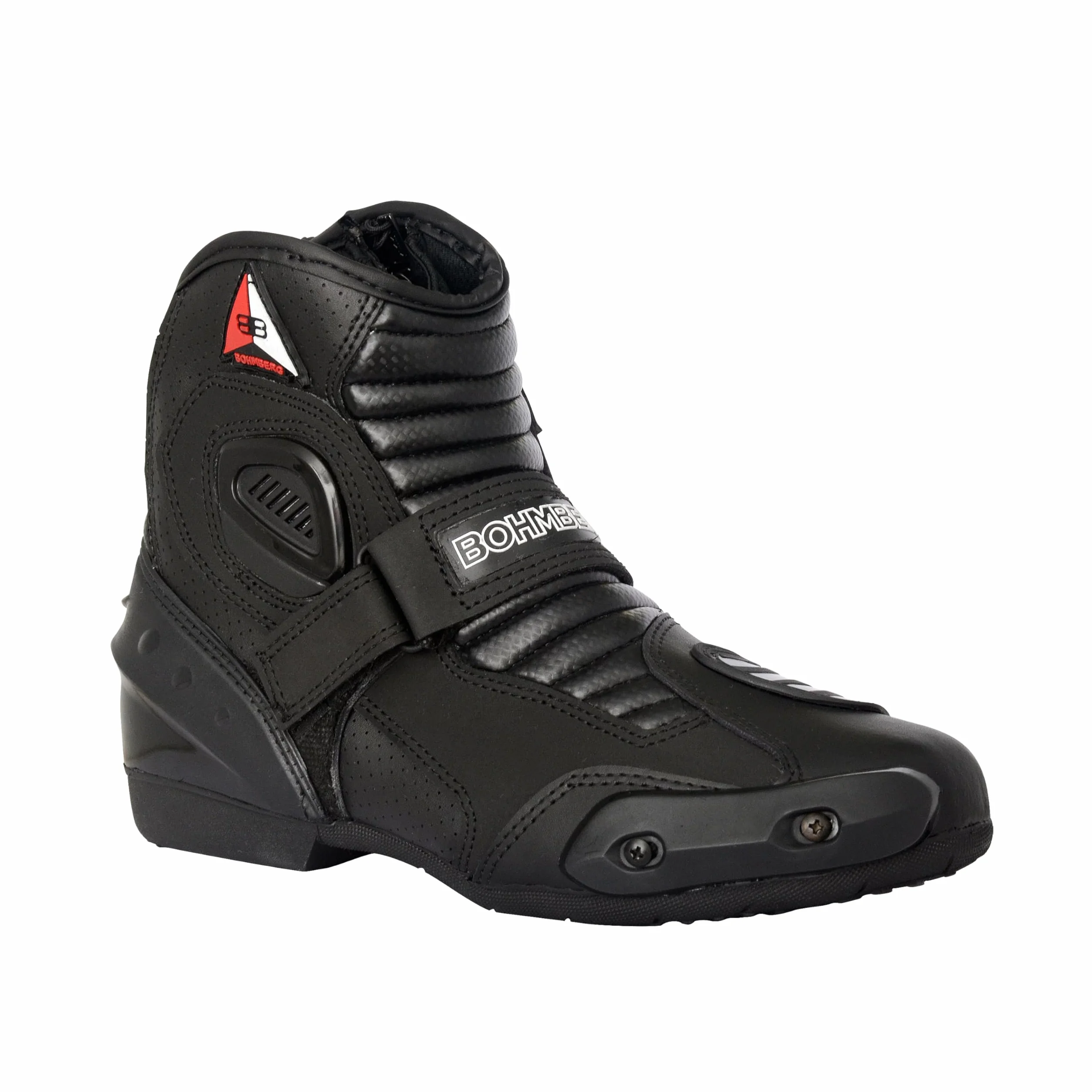 Bohmberg Audax męskie buty motocyklowe z prawdziwej skóry oddychające wzmocnione ochraniacze