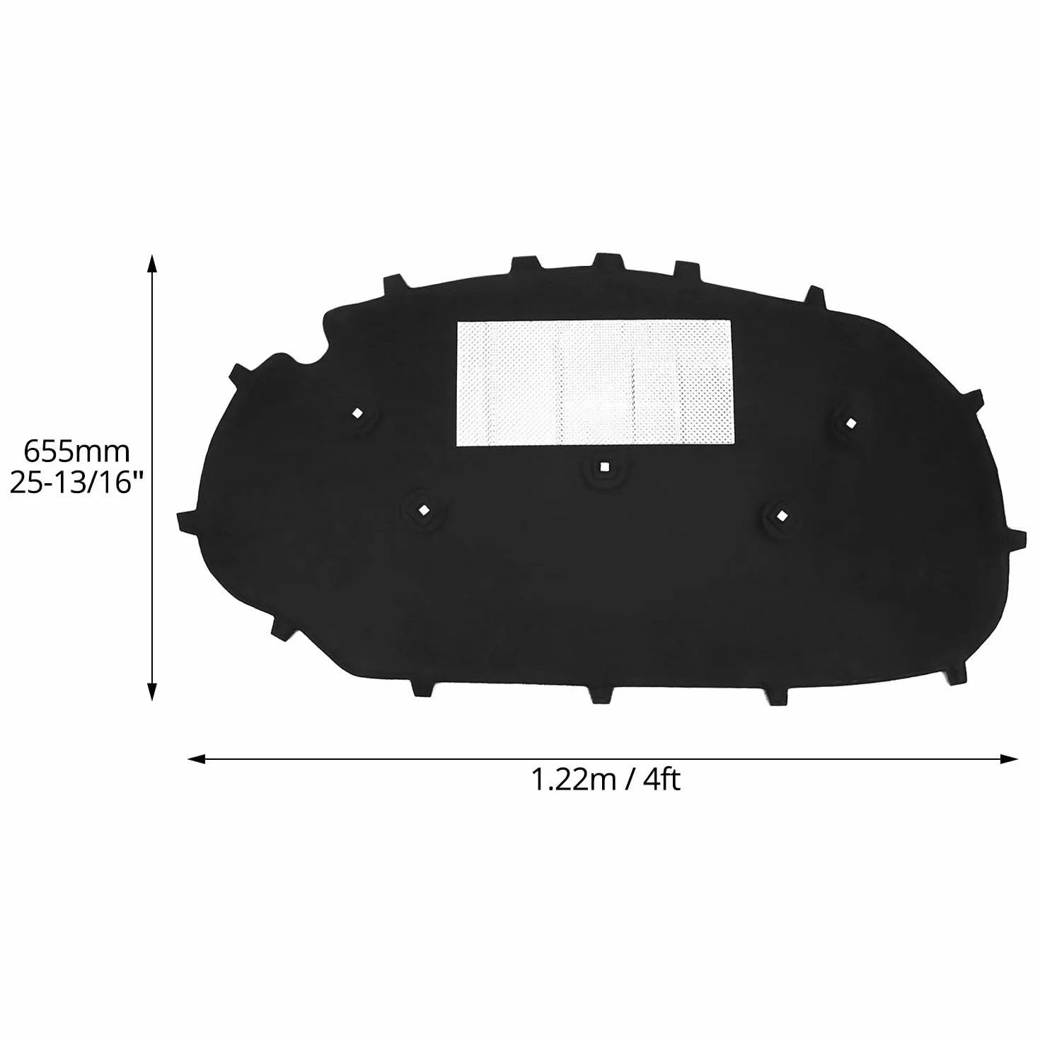 Mata izolacyjna do maski silnika VW Golf 6 z klipsami QWORK®