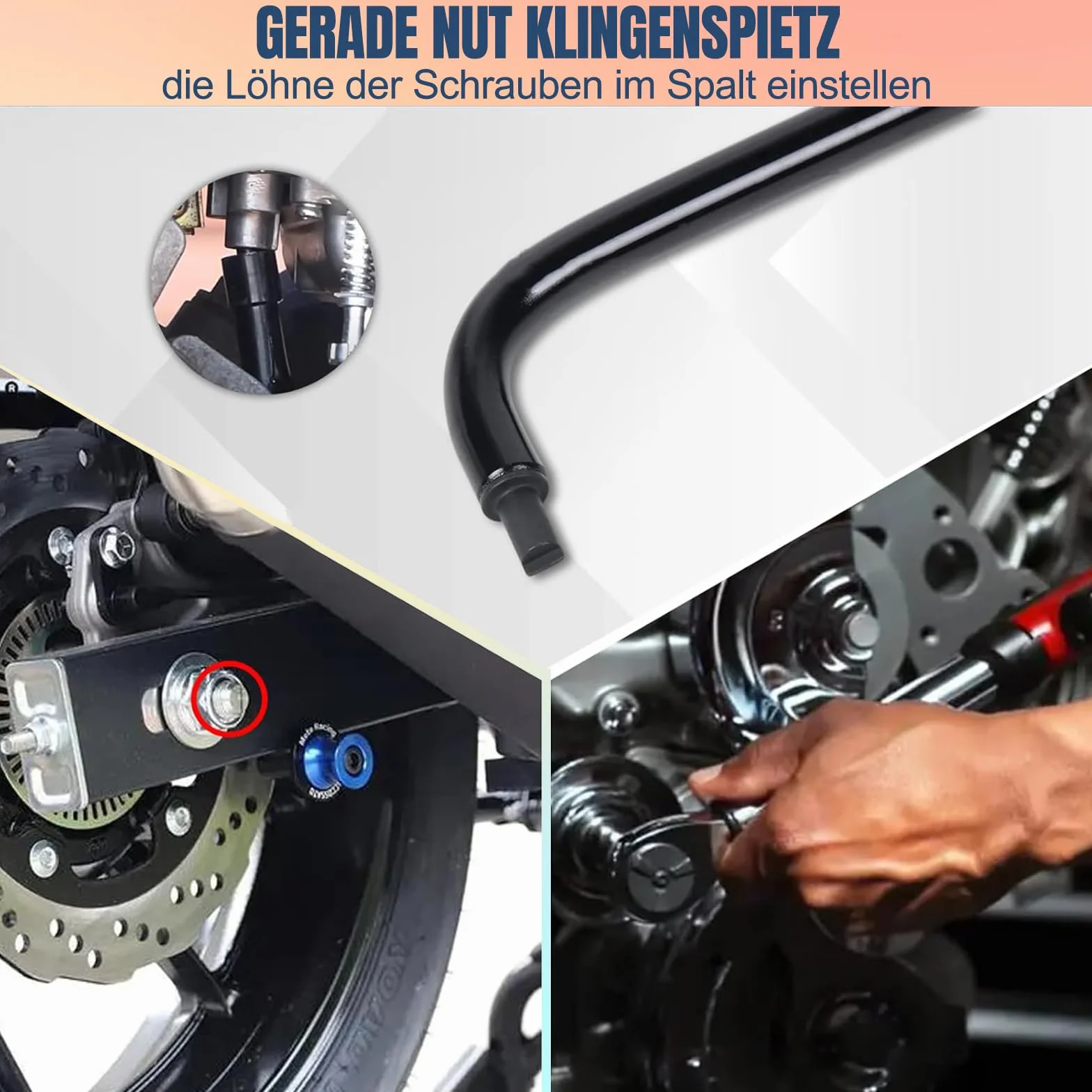 16.34-calowe Narzędzie do Regulacji śruby Pilotującej Carb, Uniwersalne Metalowe Narzędzie do Regulacji śruby Pilotowej z Głowicą Kątową 110 °, śrubokręt Regulacyjny do Skutera śnieżnego ATV UTV