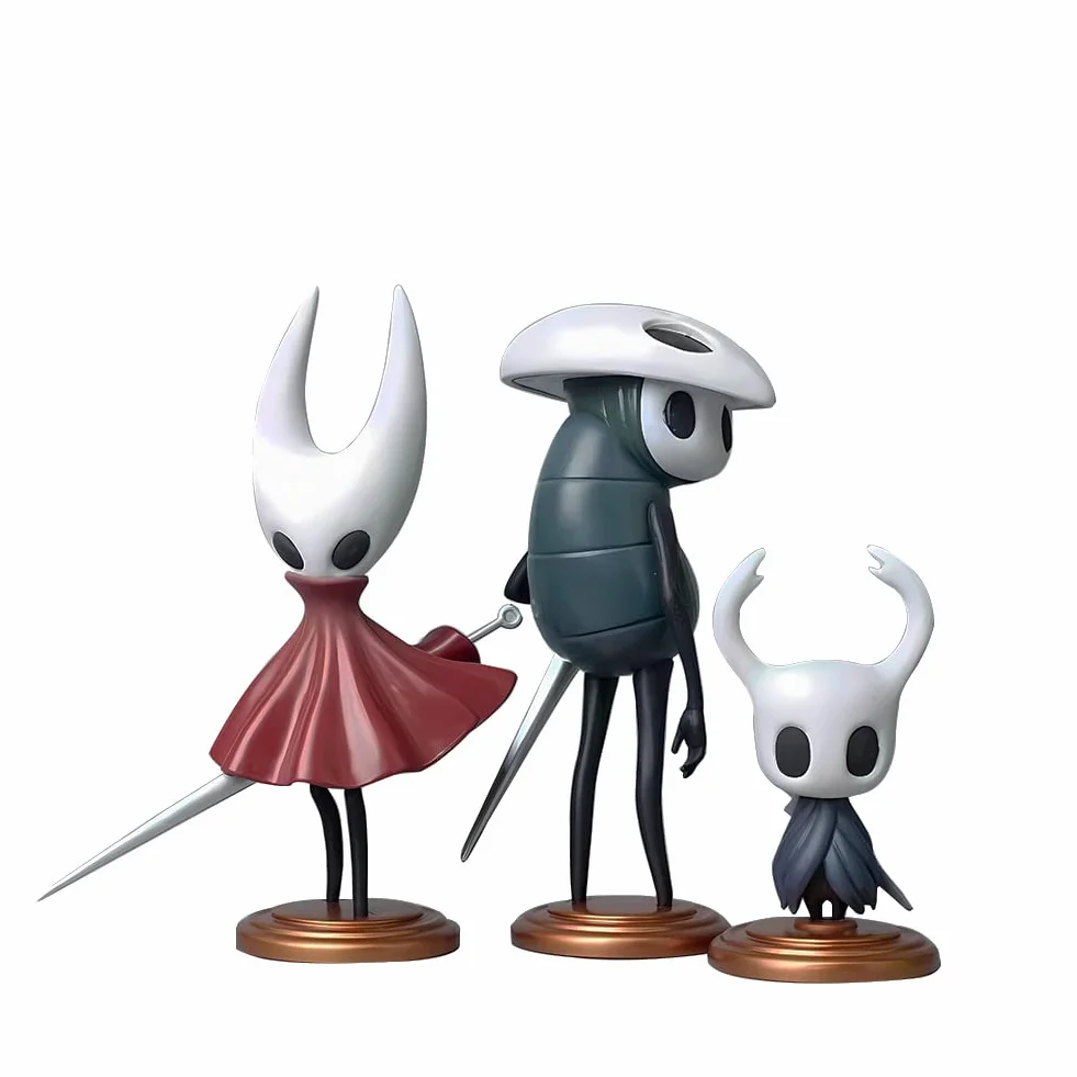 3 szt. Hollow Silksong Hornet-Can figurka anime, śliczne figurki, Hollow Hornet-Can, miniaturowe figurki, model dekoracyjny PCW